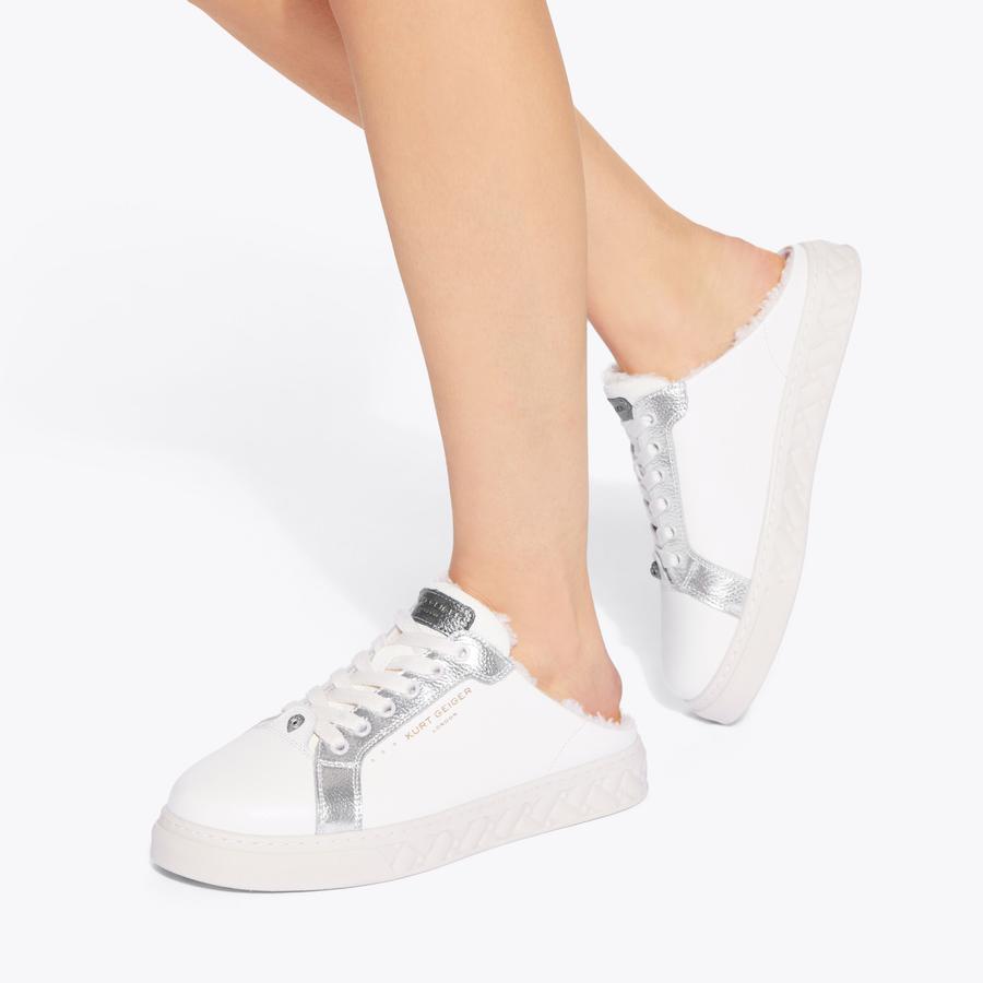 KENSINGTON CUPSOLE MULE Bone Leather Suede Slip On Sneaker