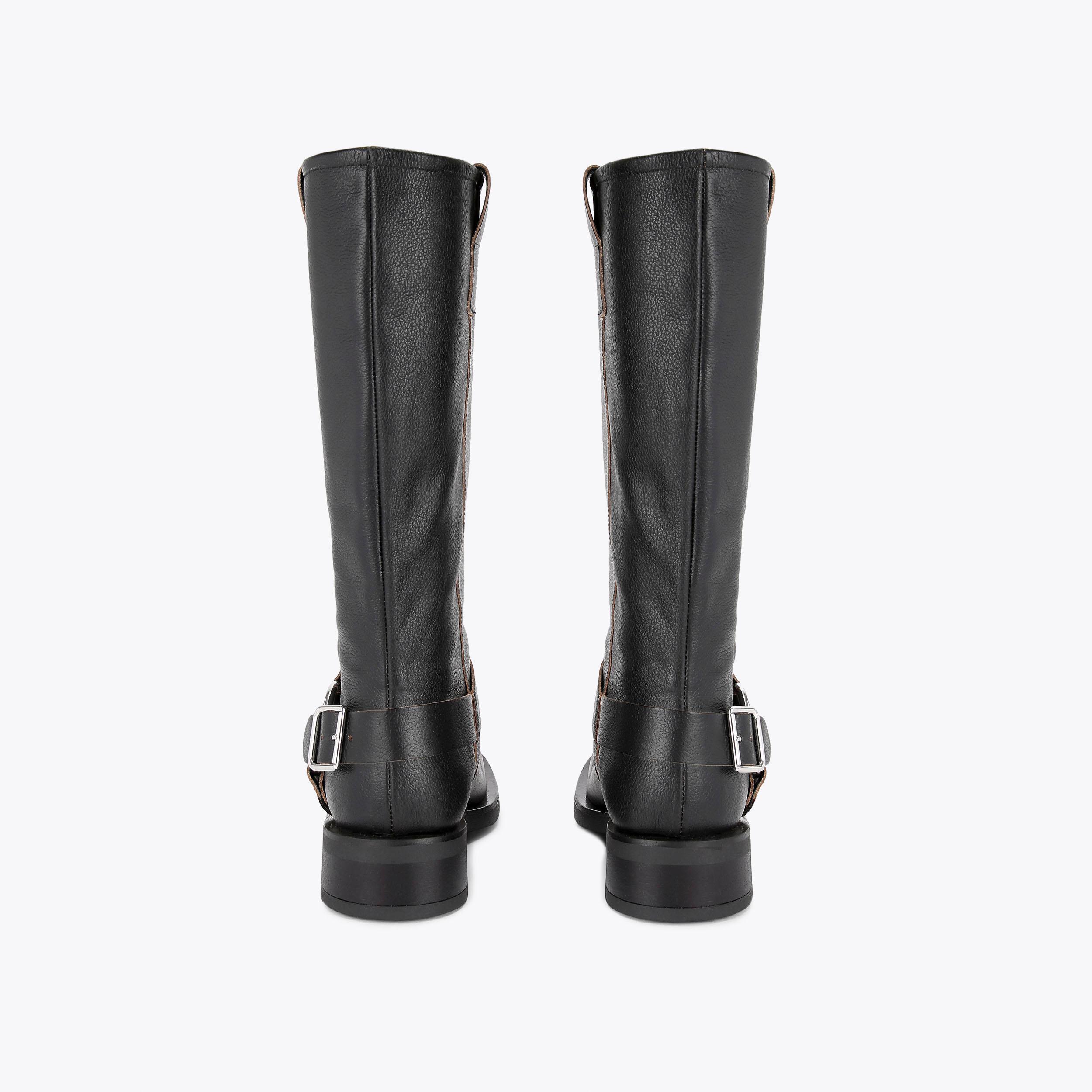 SALOON HIGH LEG Black High Leg Boot by CARVELA