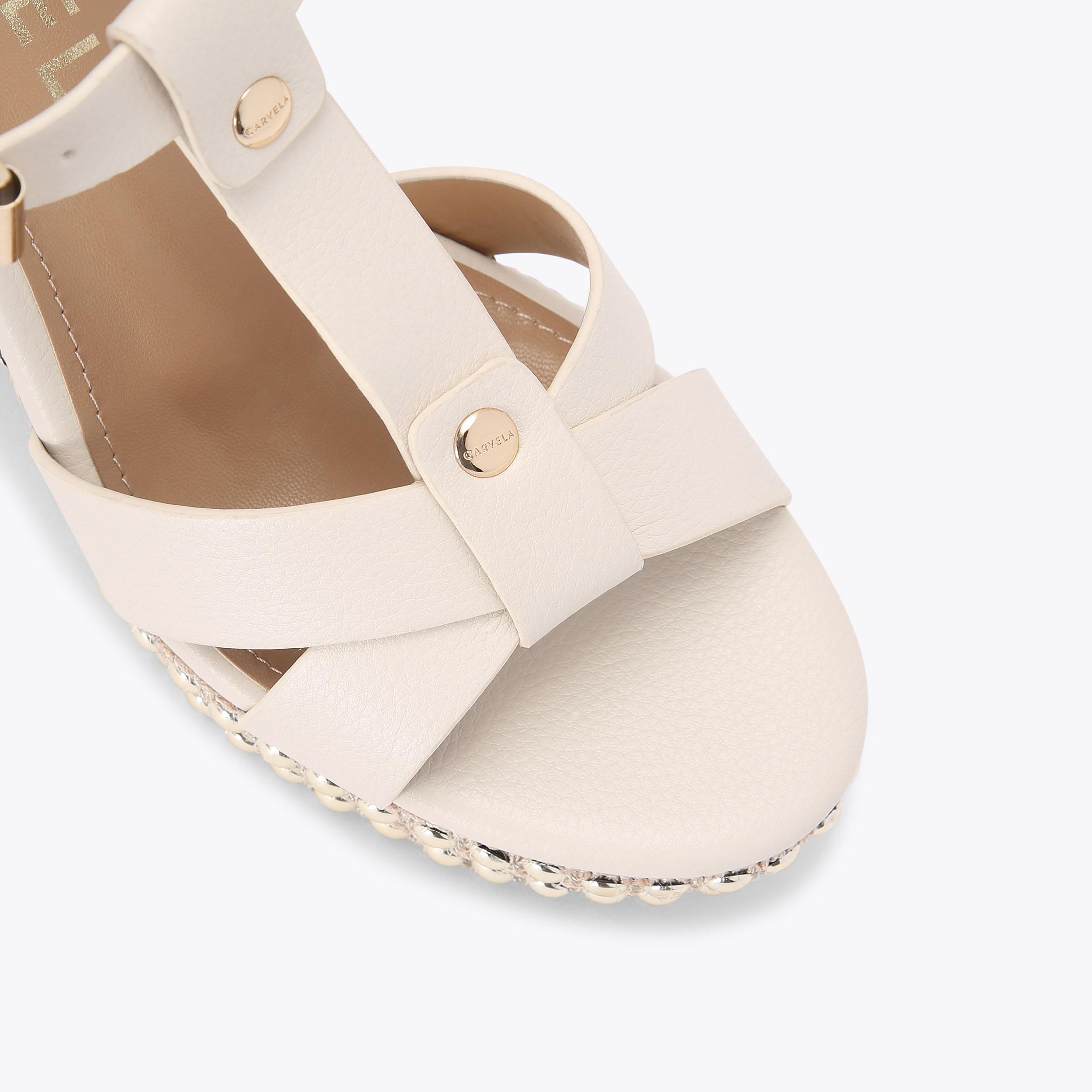 SUPER STUD Bone Wedge Heels by CARVELA SUPER STUD Bone Wedge Heels by CARVELA