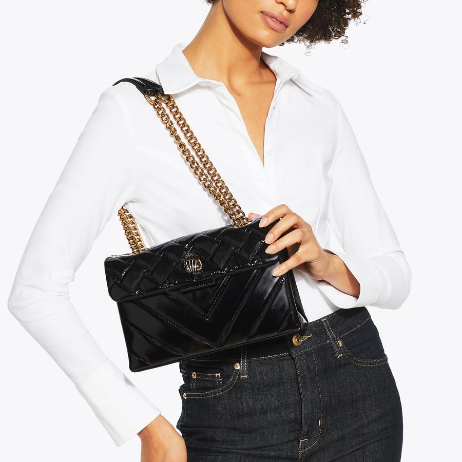 Kurt geiger leather kensington bag sale