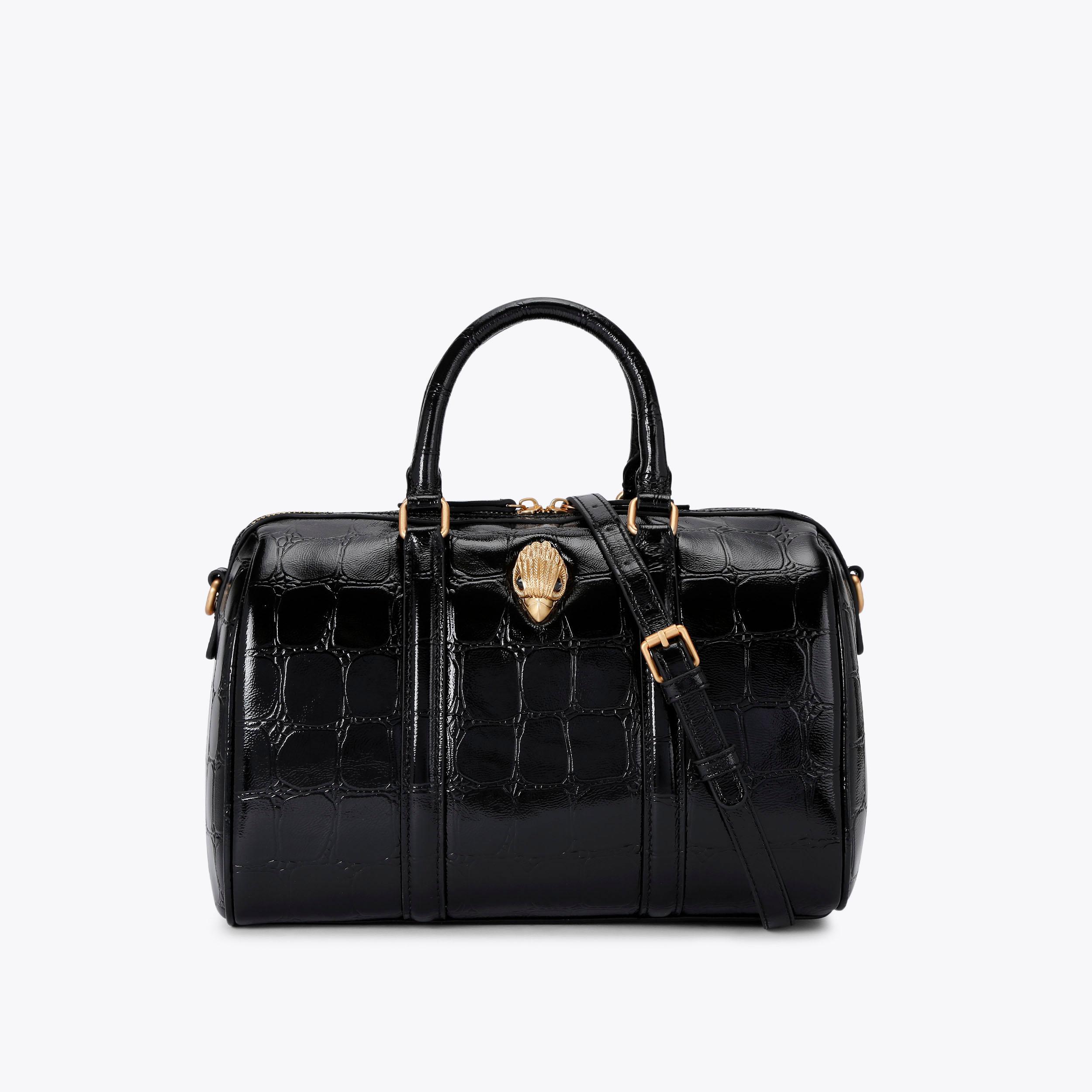 Kurt geiger london kensington mini bag in black croc leather sale