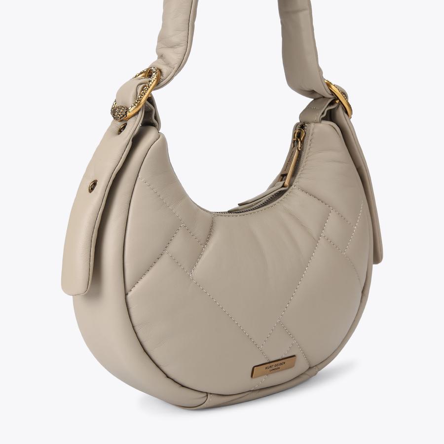 Taupe leather hobo bag clearance