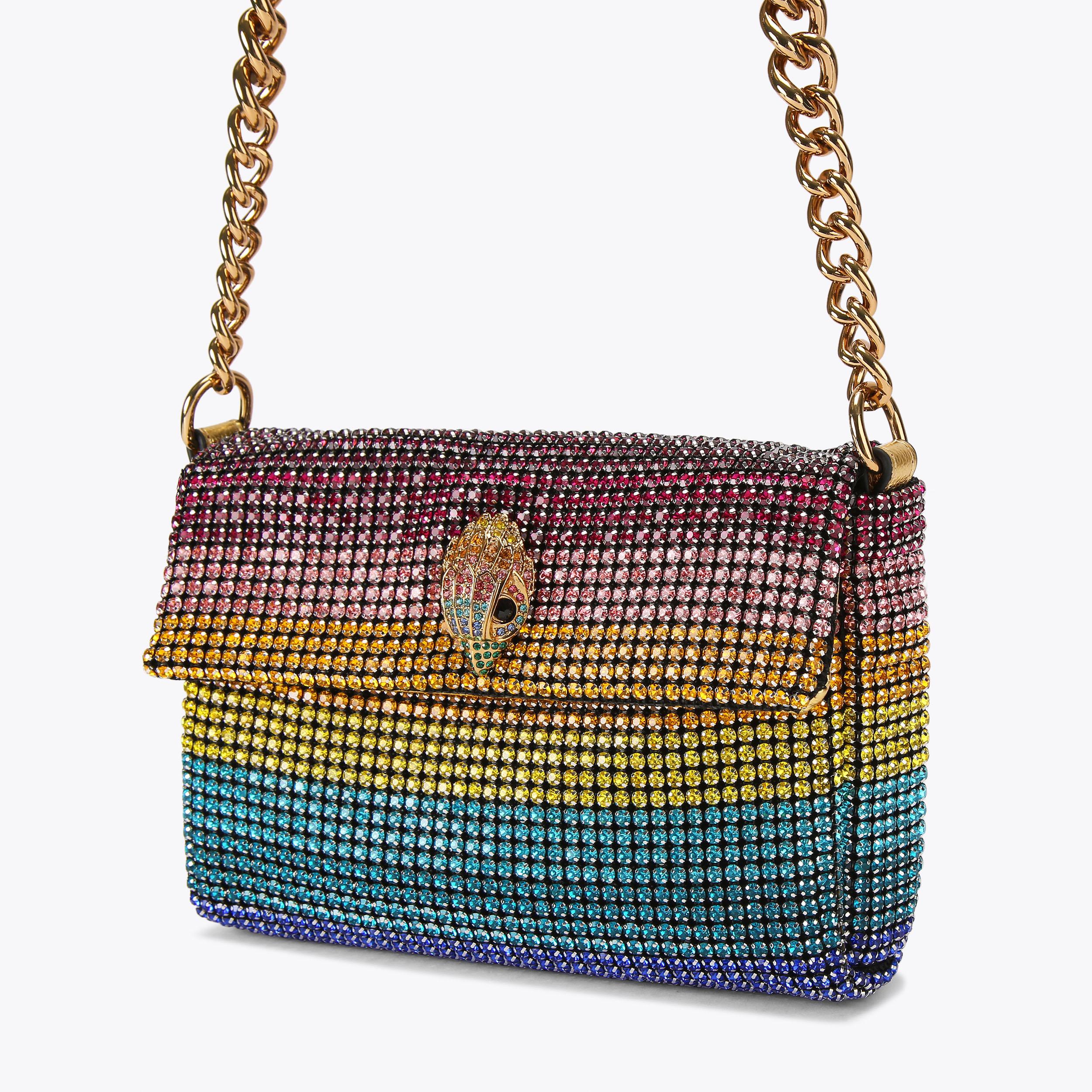 SM PARTY SHOULDER BAG Rainbow Stripe Shoulder Bag by KURT