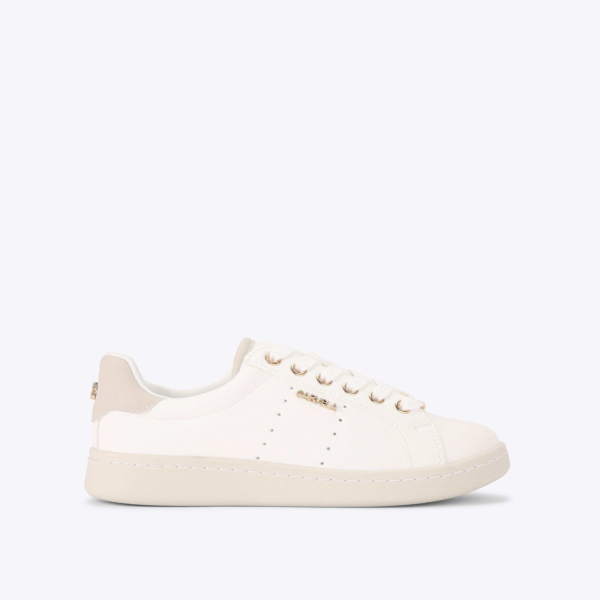 carvela by kurt geiger LUELLA White Lace Up Trainer by CARVELA