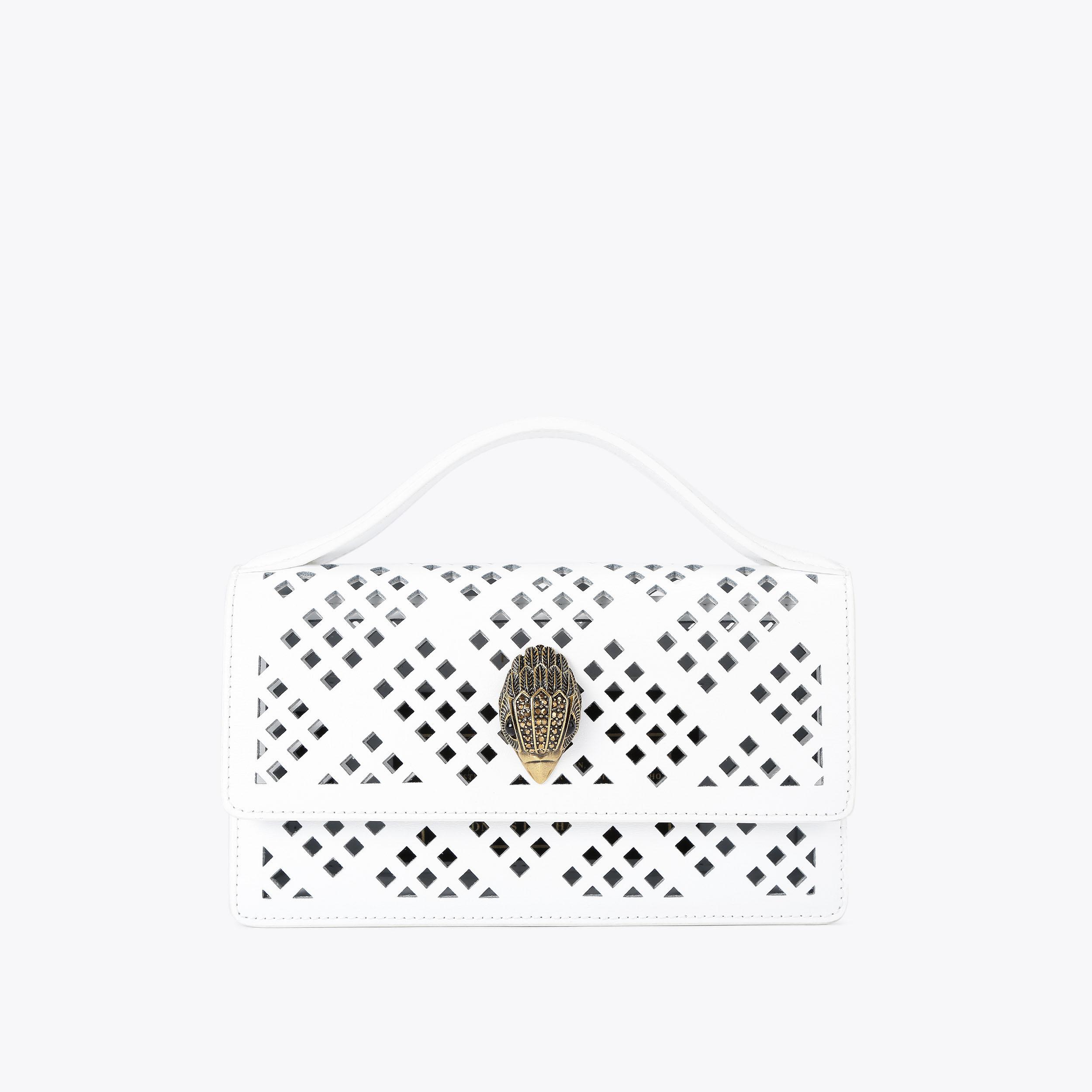 carvela by kurt geiger SM BOND TOP HANDLE BAG Bone Leather Top Handle Bag by KURT GEIGER LONDON