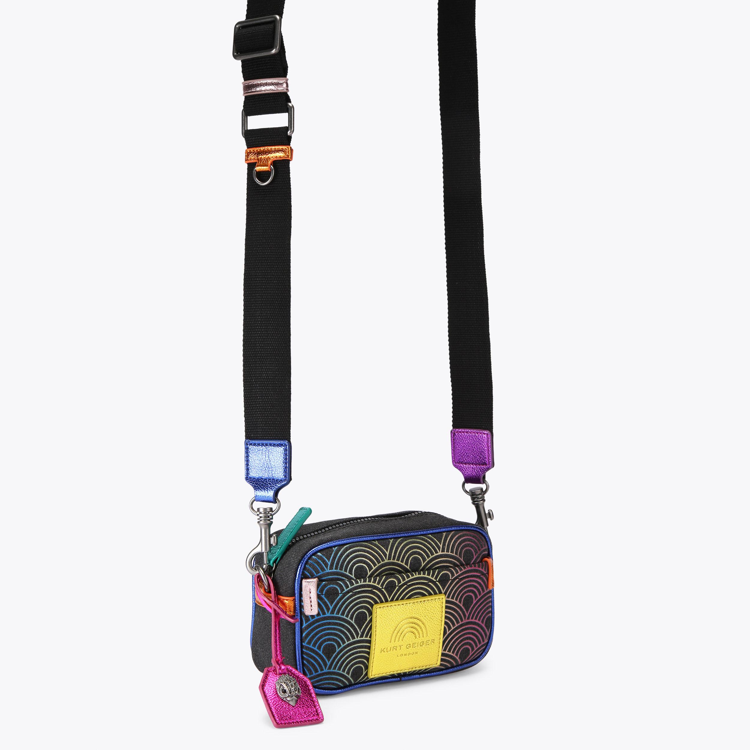 【DOUBLE COMMA】CLOUD BAG 2ZIP KENSINGTON CAMERA Denim Weave Camera Bag by KURT GEIGER