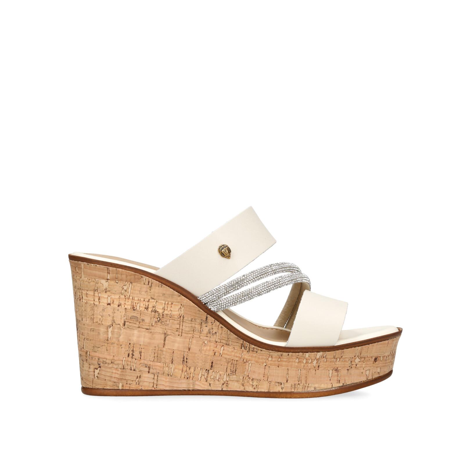 KGL STRAND WEDGE White Wedges by Kurt Geiger London
