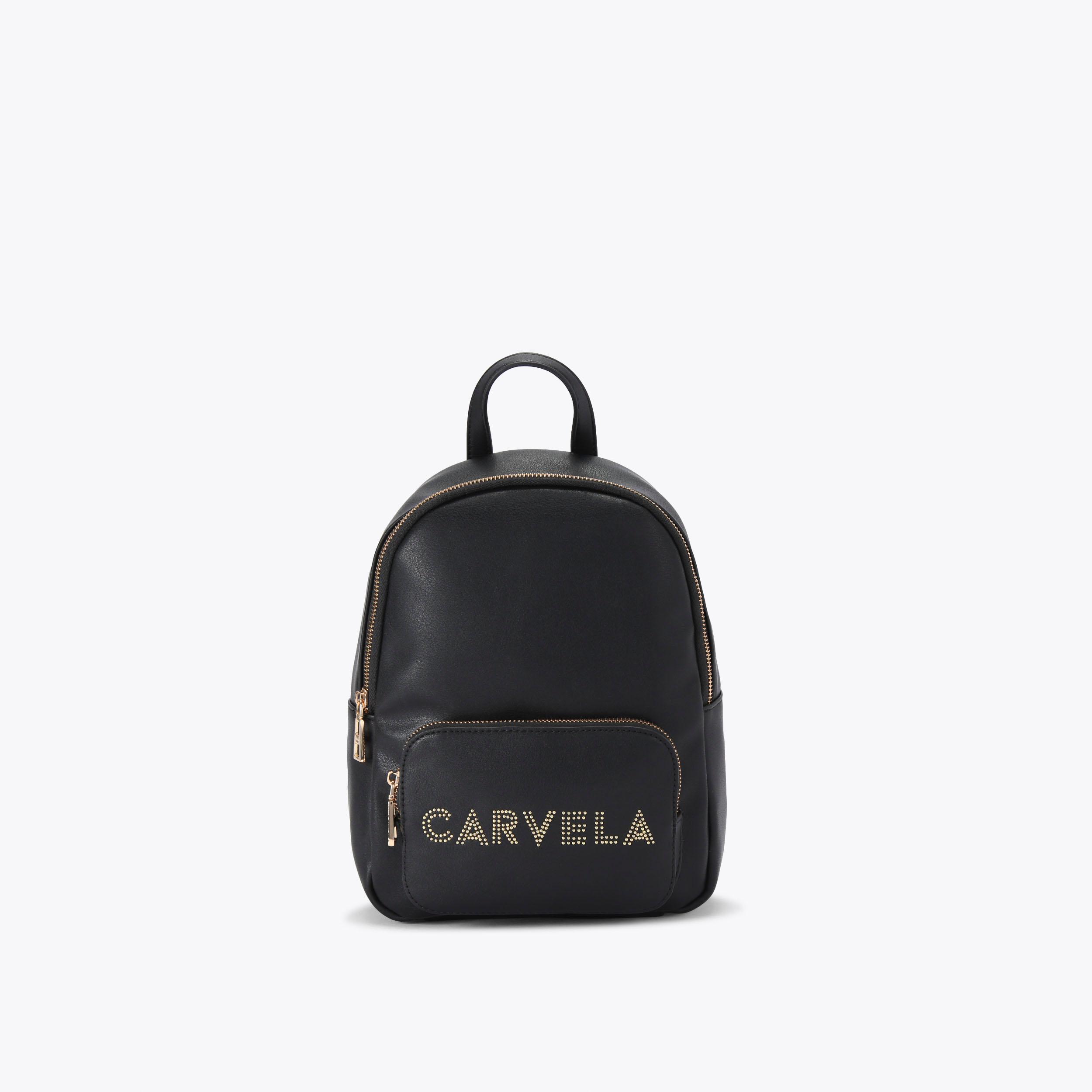 FRAME MIDI BACKPACK Black Backpack by CARVELA