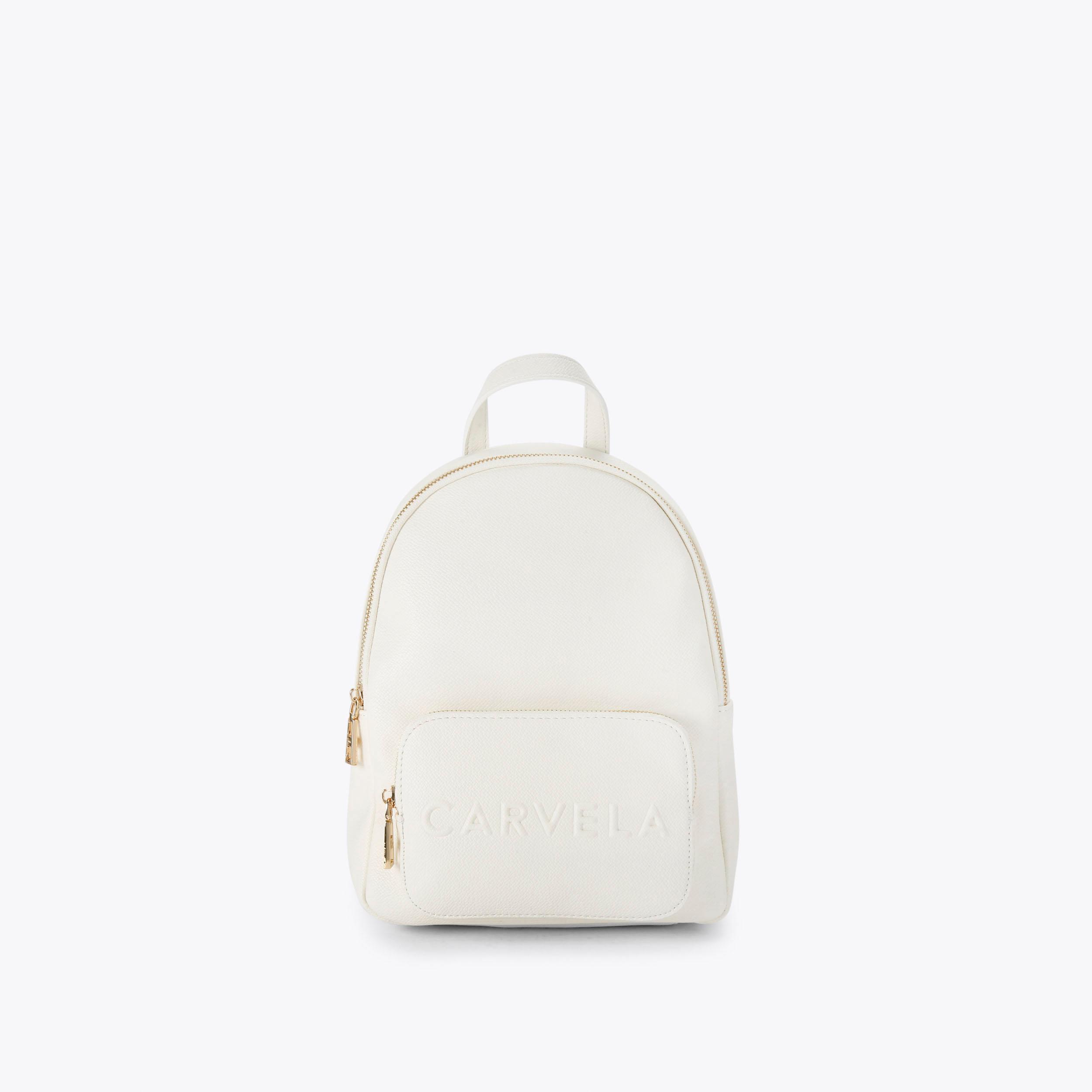 FRAME MIDI BACKPACK White Backpack by CARVELA