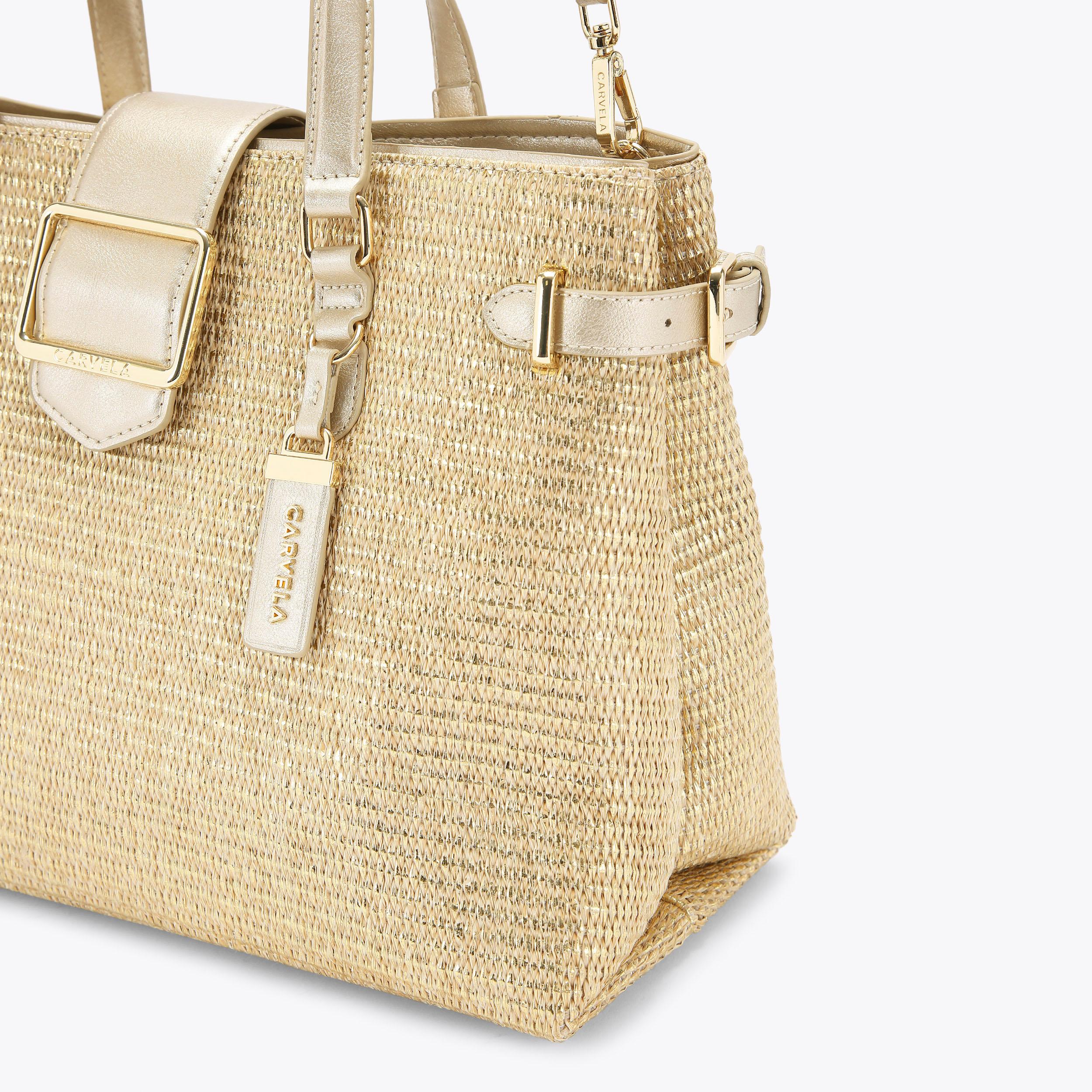 MINDY TOTE Raffia Tote Bag by CARVELA