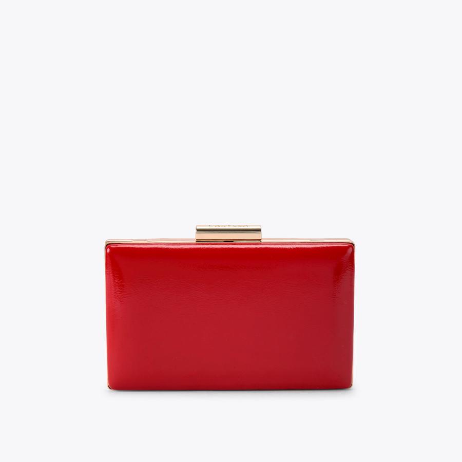 NWT Kooba red patent on sale leather clutch bag