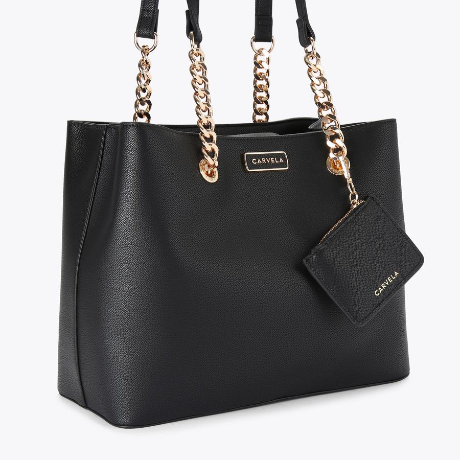 CAMMIE 3 Black Tote Bag by CARVELA