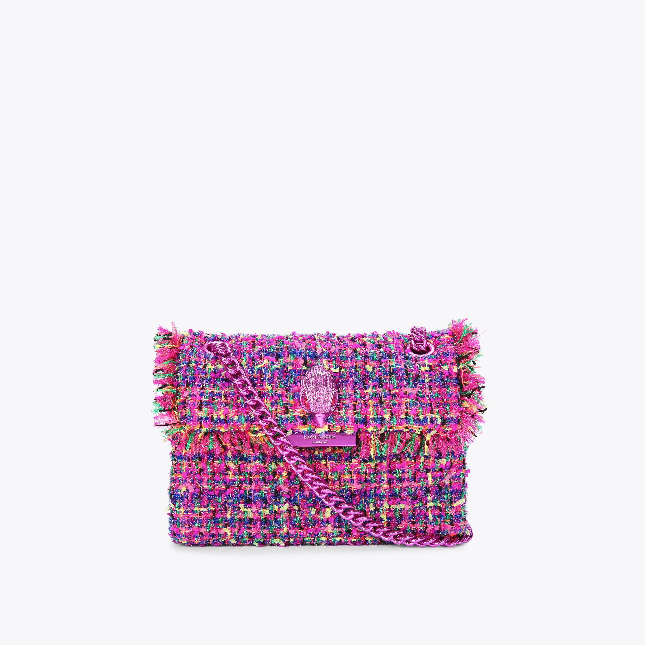 calvin klein janae orchid logo print crossbody