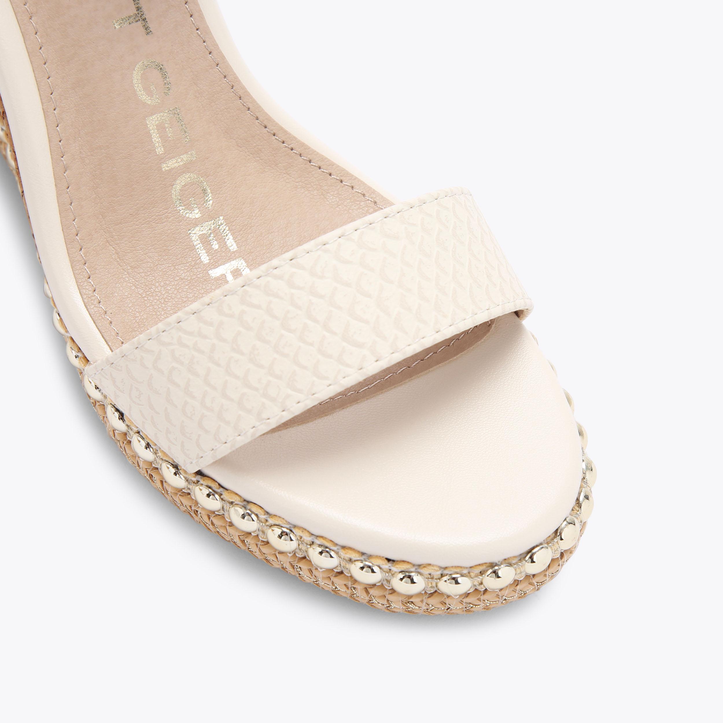 DARLING Bone Lizard Wedge Heel by KG KURT GEIGER