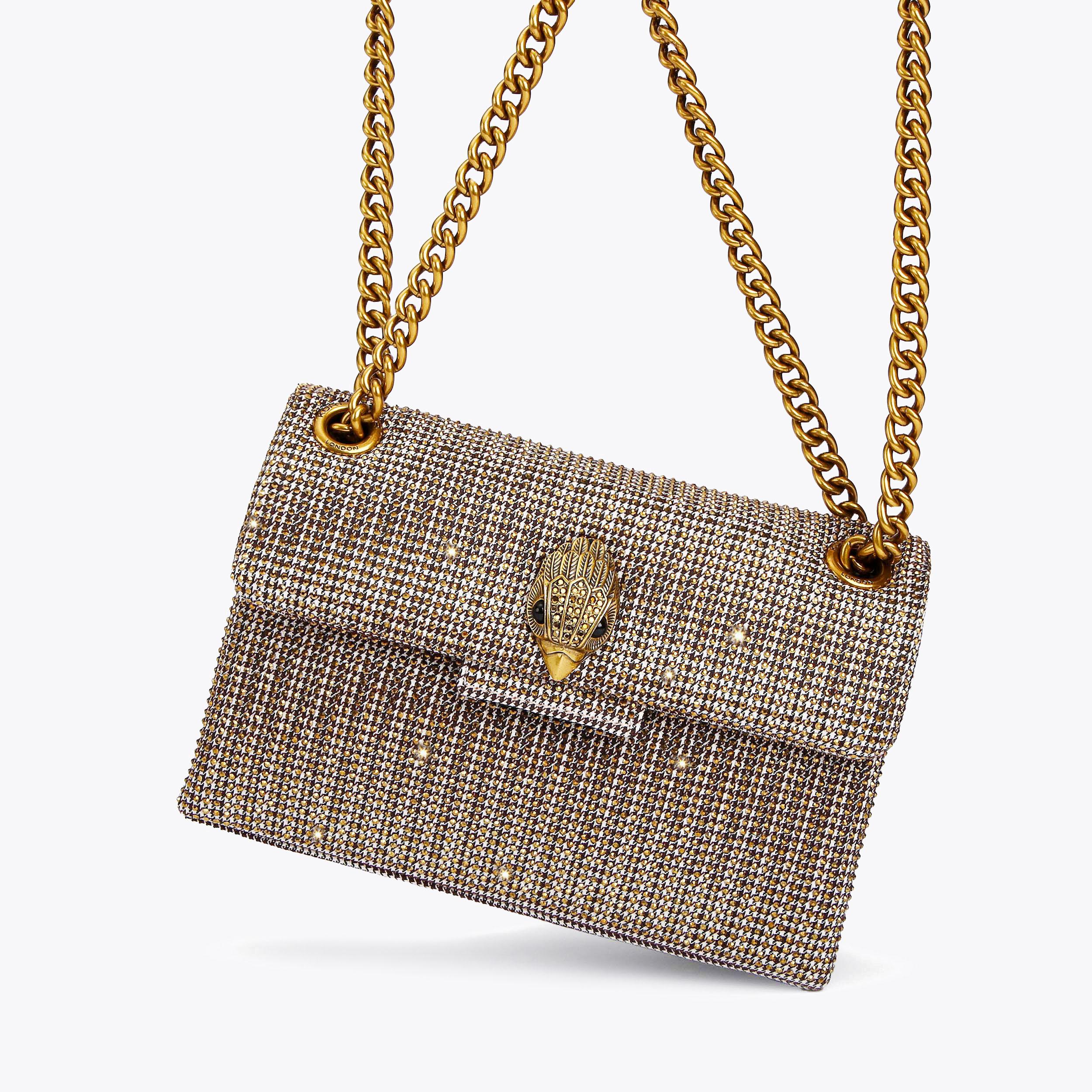 Gold kurt geiger discount bag