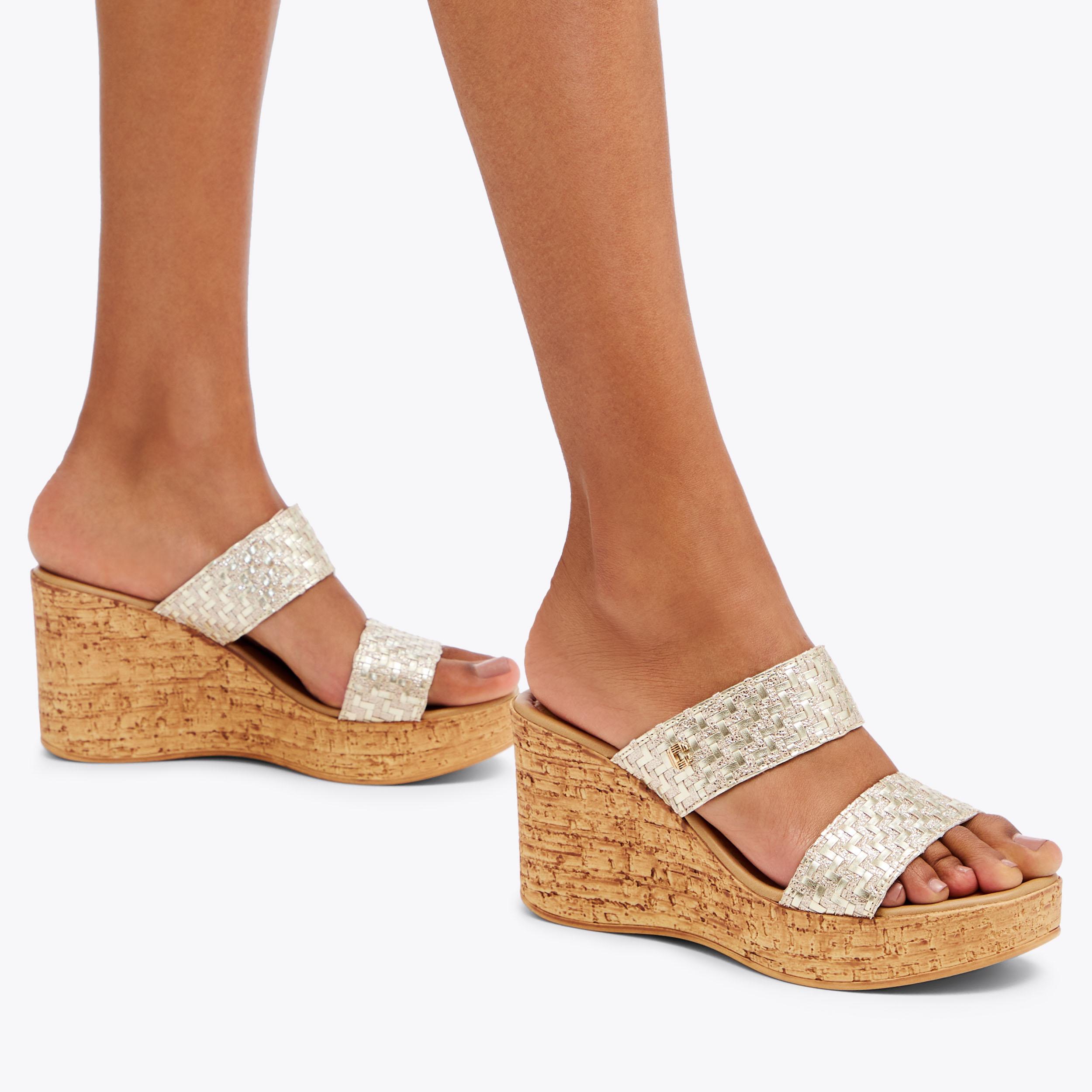 IVY WEDGE Gold Wedge Heel by CARVELA COMFORT