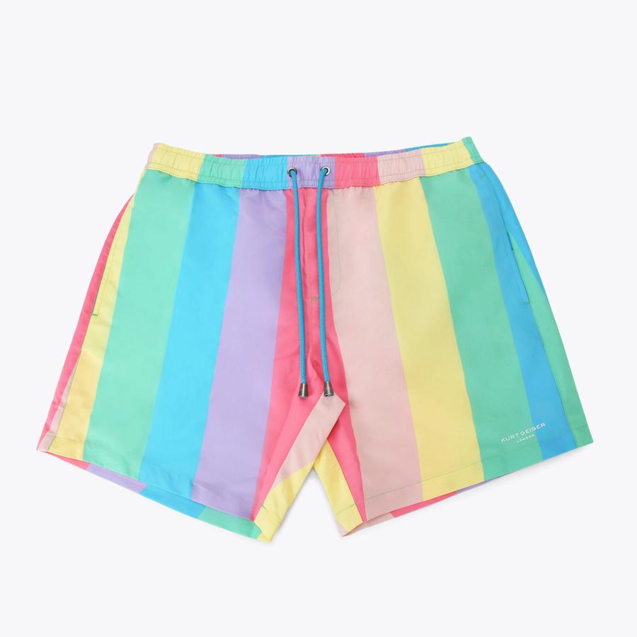 KENSINGTON SHORTS Striped Swim Shorts by KURT GEIGER LONDON