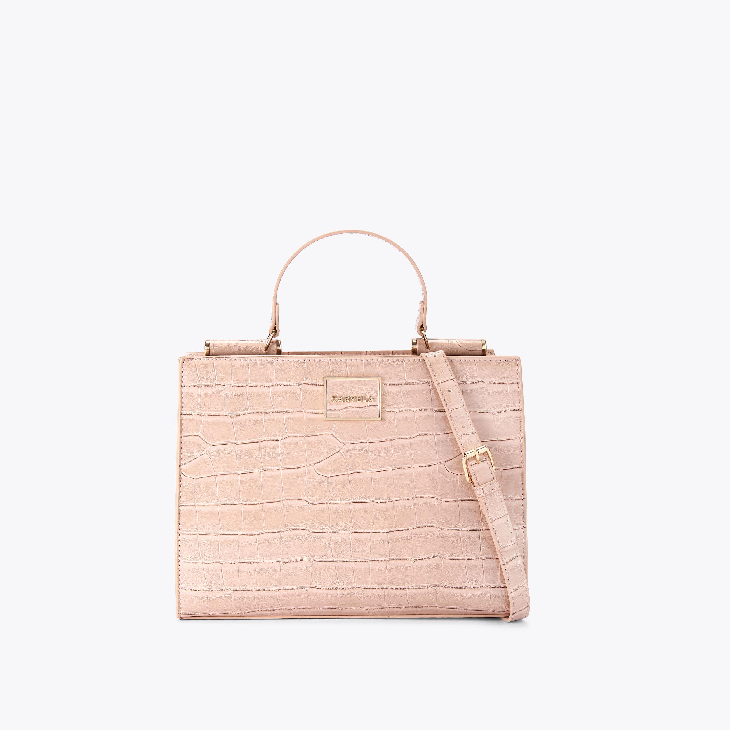 carvela by kurt geiger JESSICA MIDI TOTE 2 Blush Croc Tote Bag by CARVELA