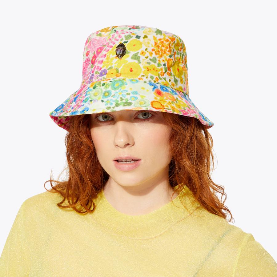 FC BUCKET HAT Floral Couture Bucket Hat by KURT GEIGER LONDON