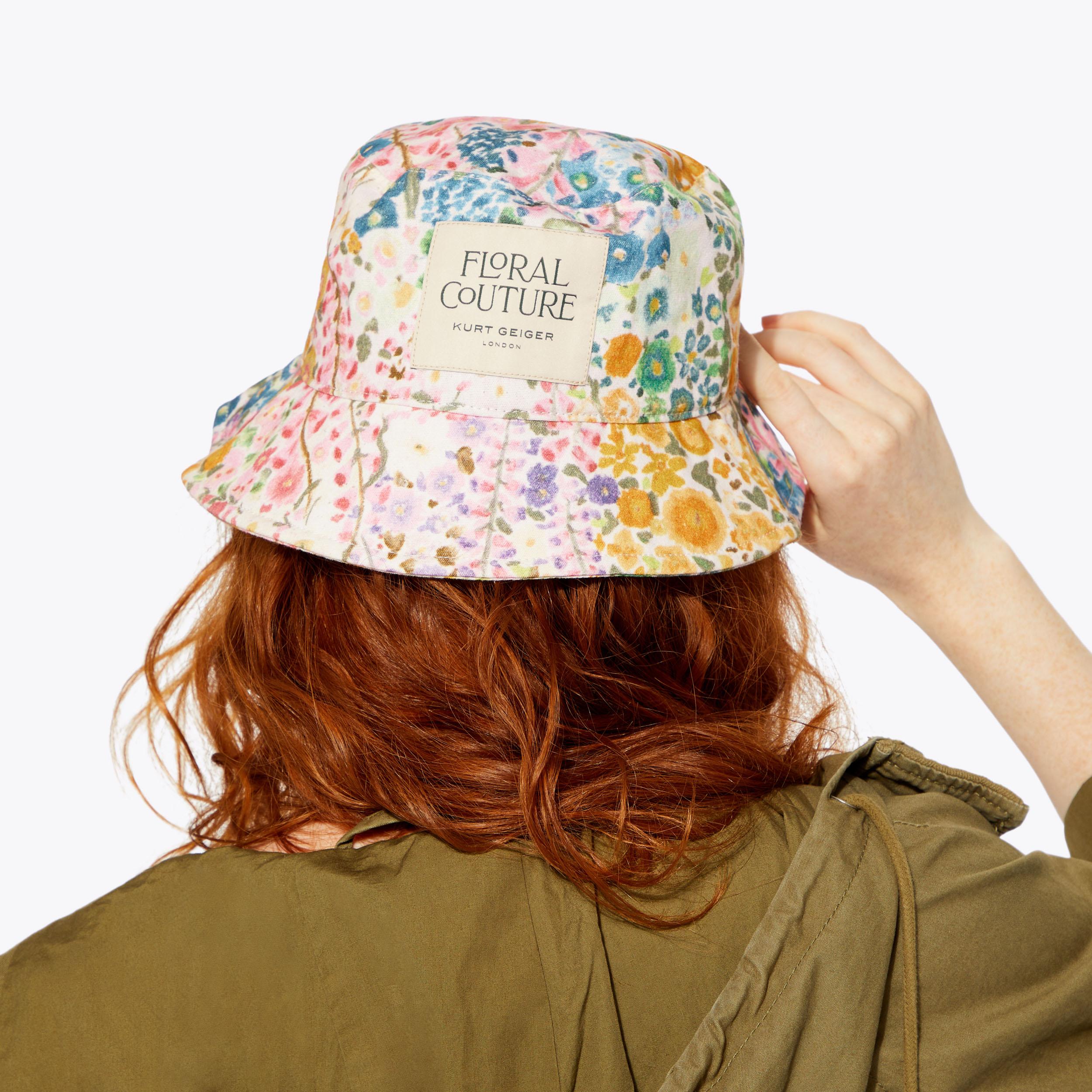 FC BUCKET HAT Floral Couture Bucket Hat by KURT GEIGER LONDON