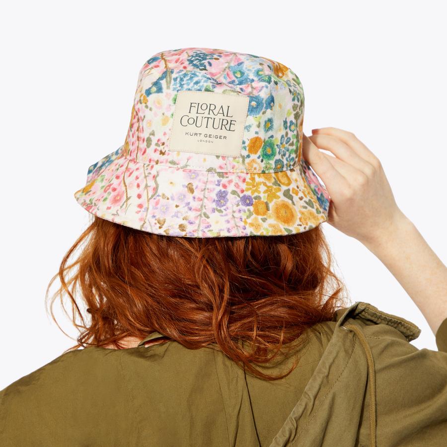 FC BUCKET HAT Floral Couture Bucket Hat by KURT GEIGER LONDON