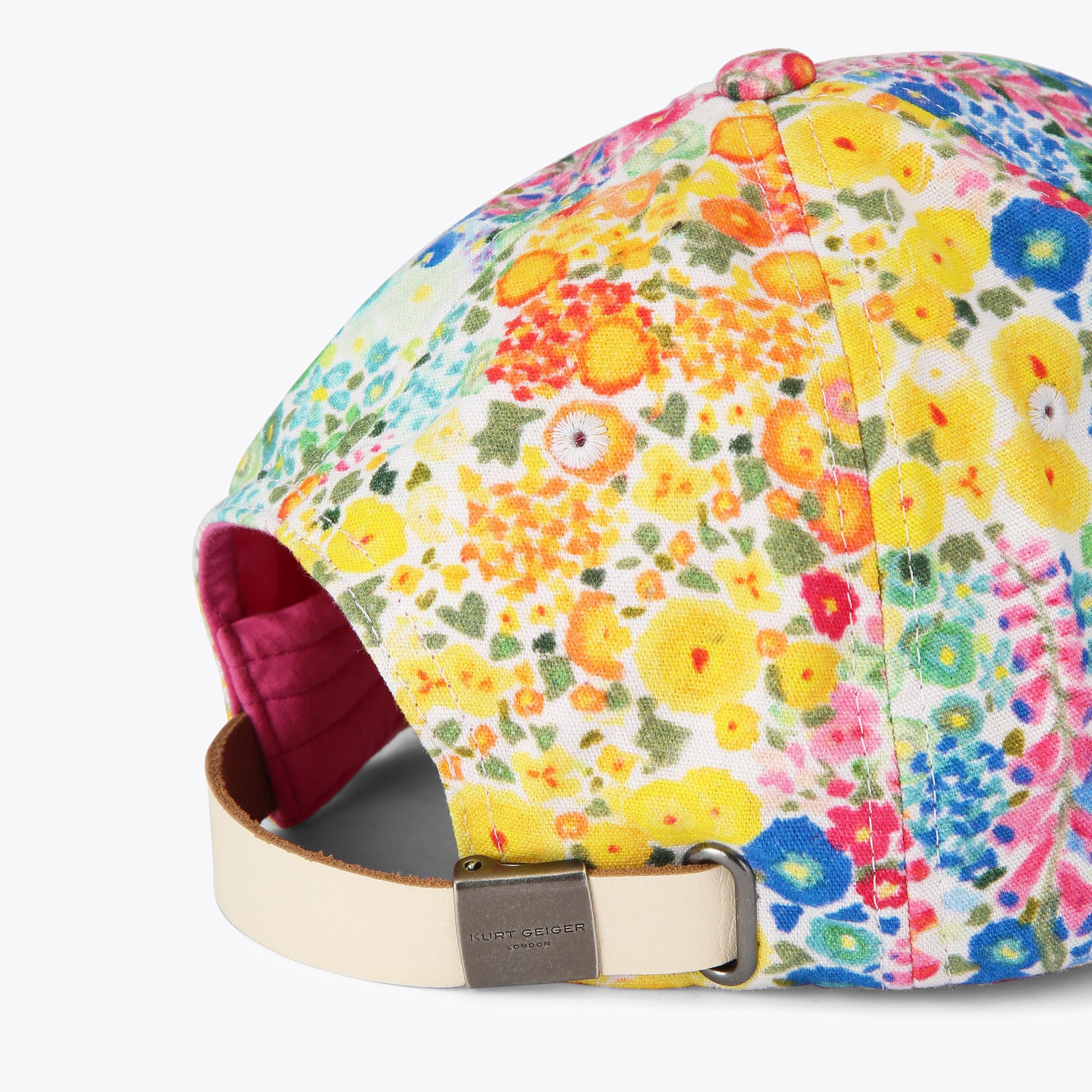 Kurt Geiger London Ditzy Floral Baseball Cap (OS) KENSINGTON BOW CAP Floral Printed Cap by Kurt Geiger London main image 4