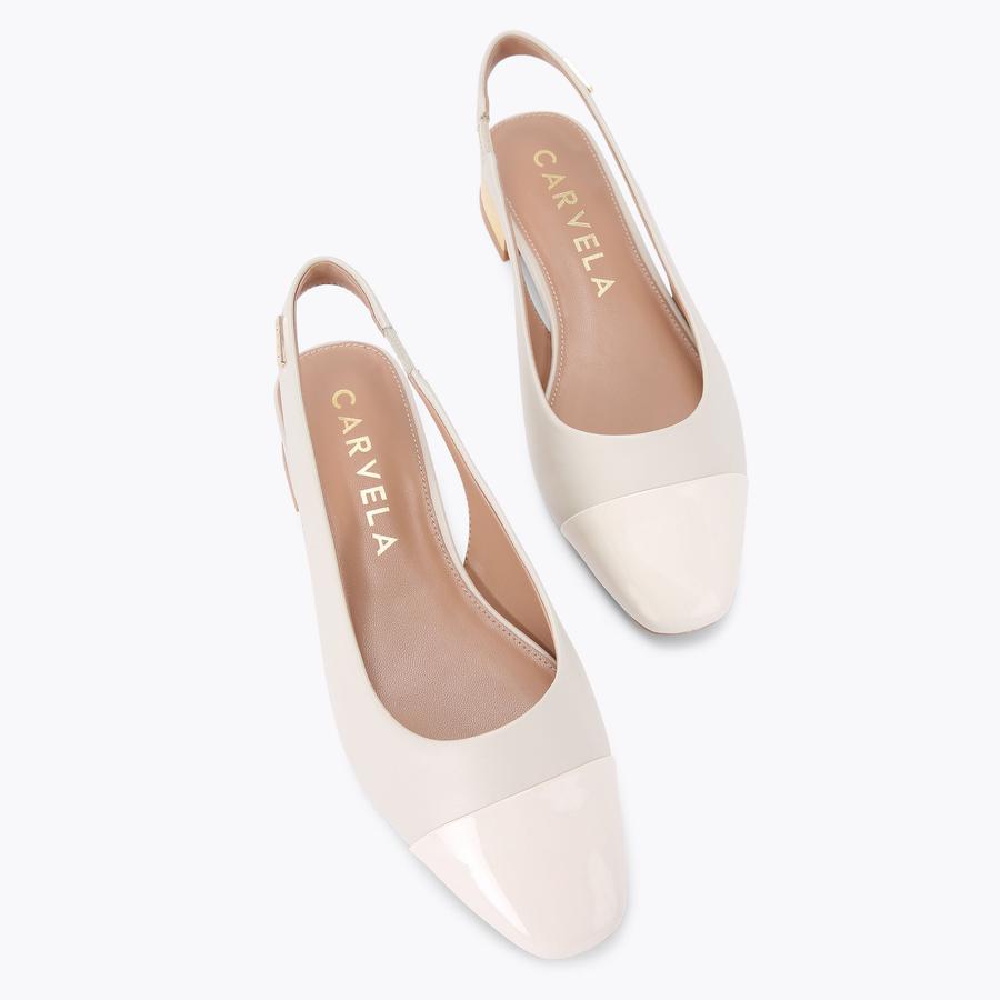 AMELIA Bone Slingback Shoes by CARVELA