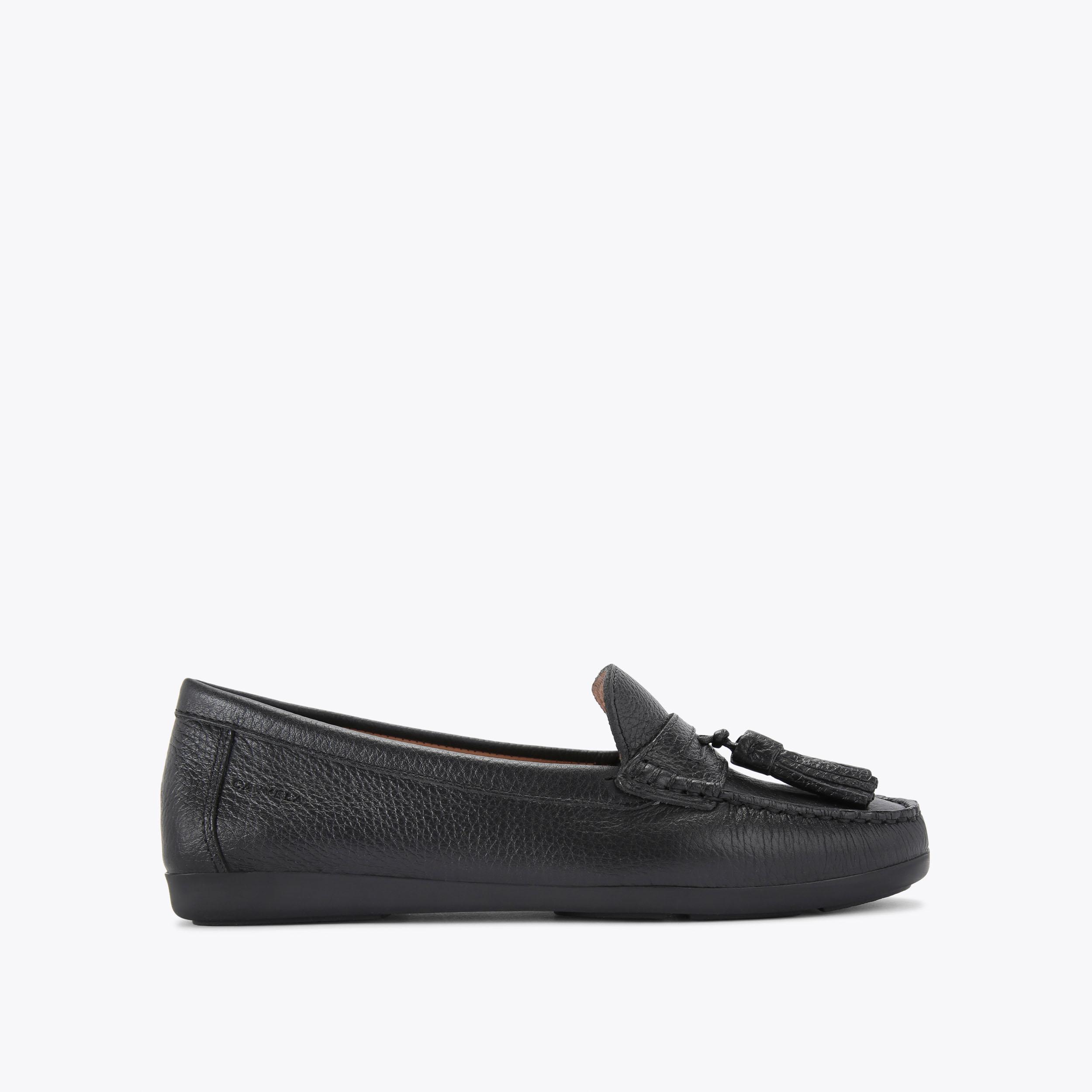 carvela by kurt geiger TUSCANY Black Leather Slip On Flats by CARVELA COMFORT