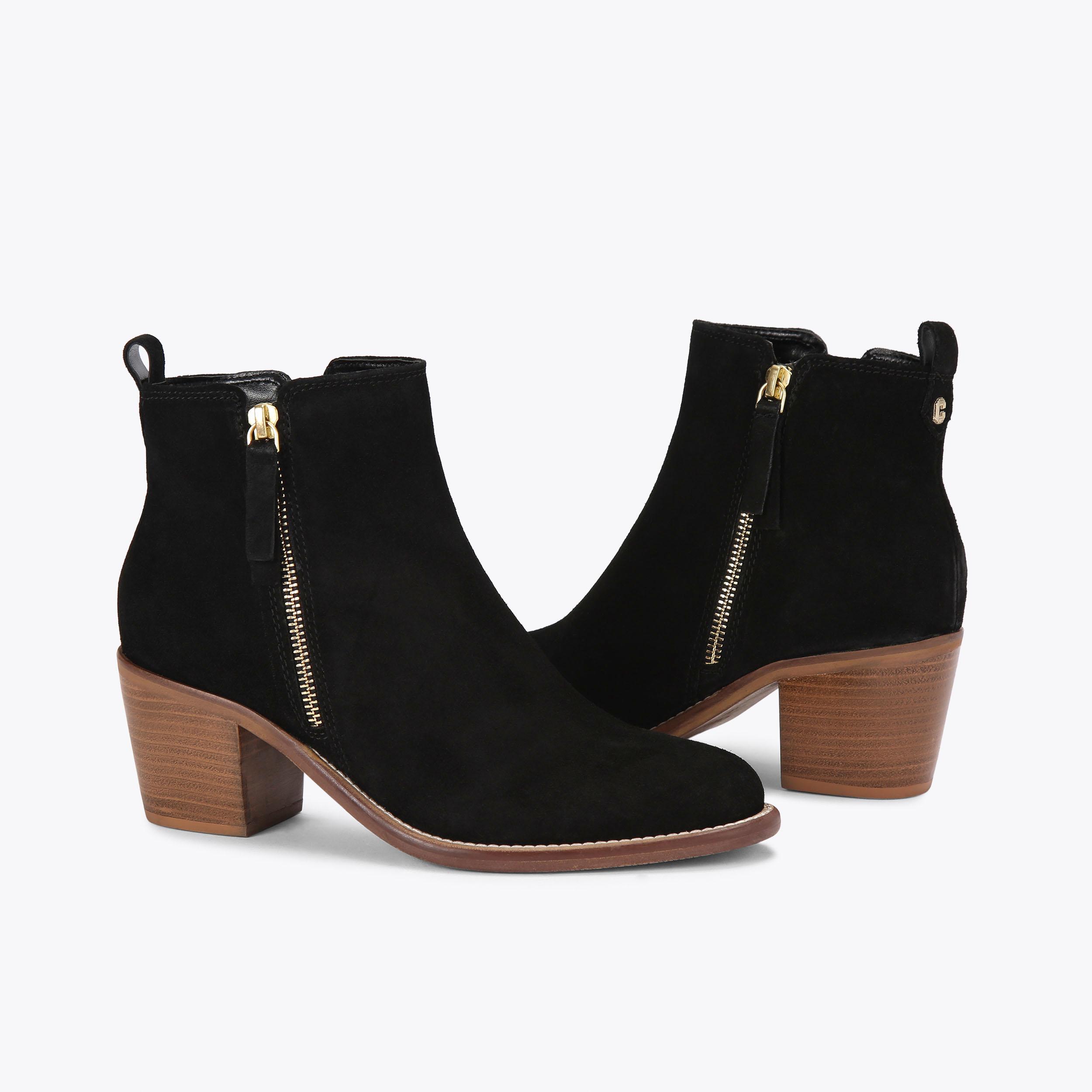 SECIL Black Suede Ankle Boots by CARVELA SECIL Black Suede Ankle Boots by CARVELA