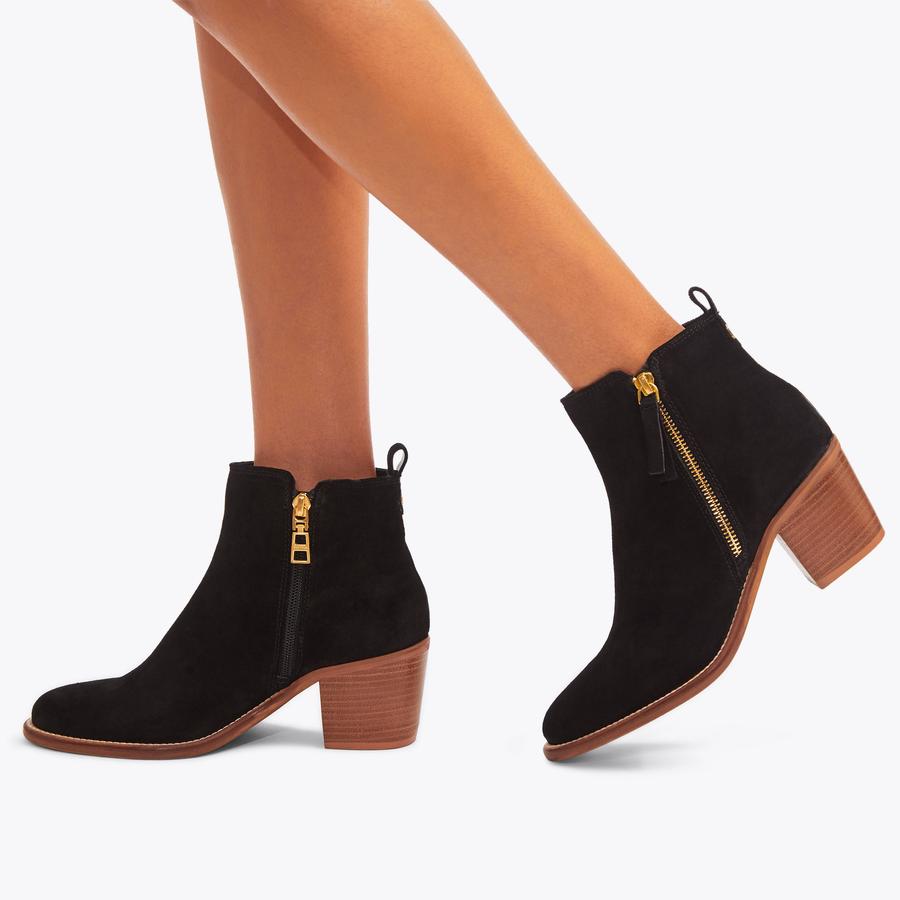 SECIL Black Suede Ankle Boots by CARVELA