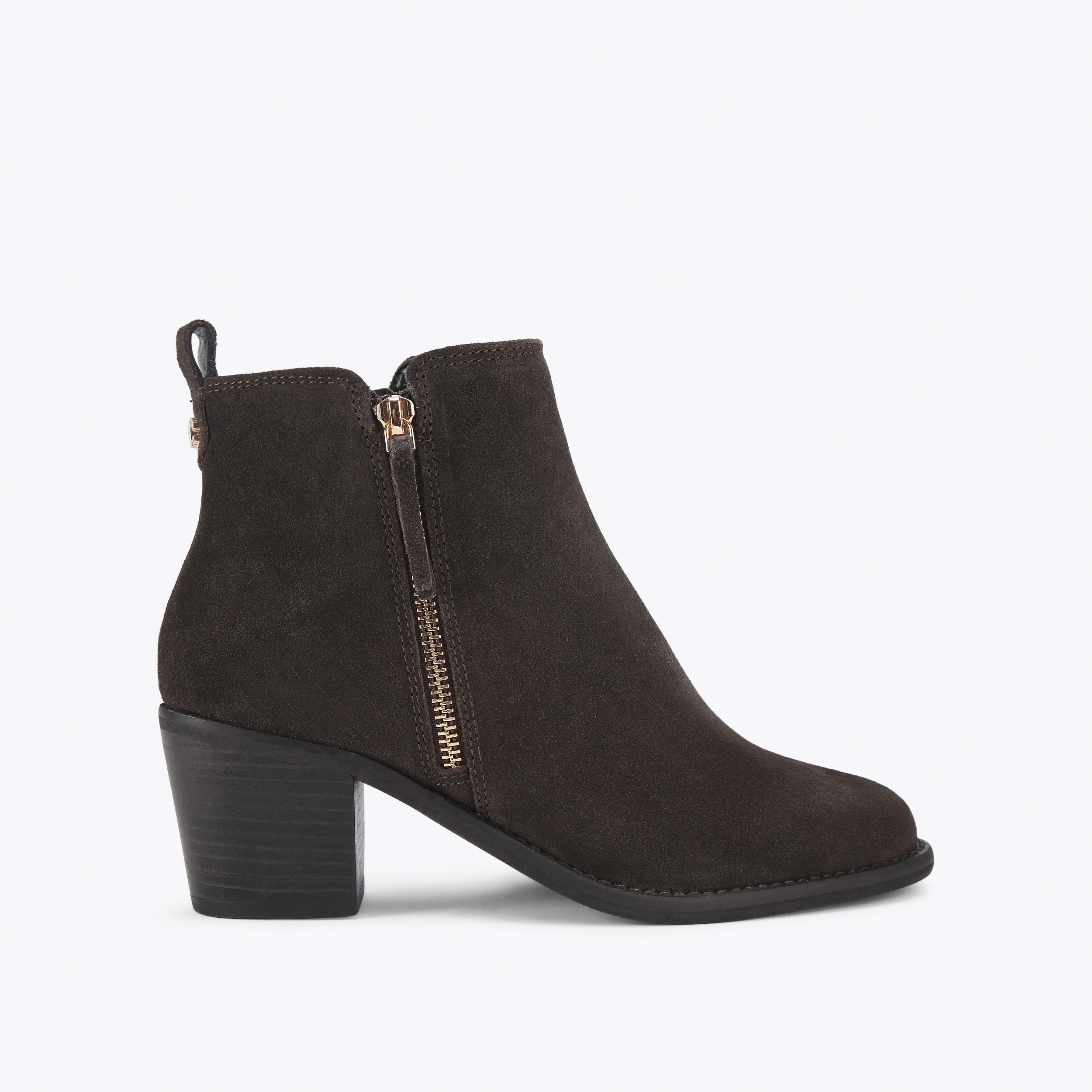 SECIL Dark Grey Suede Ankle Boot by CARVELA