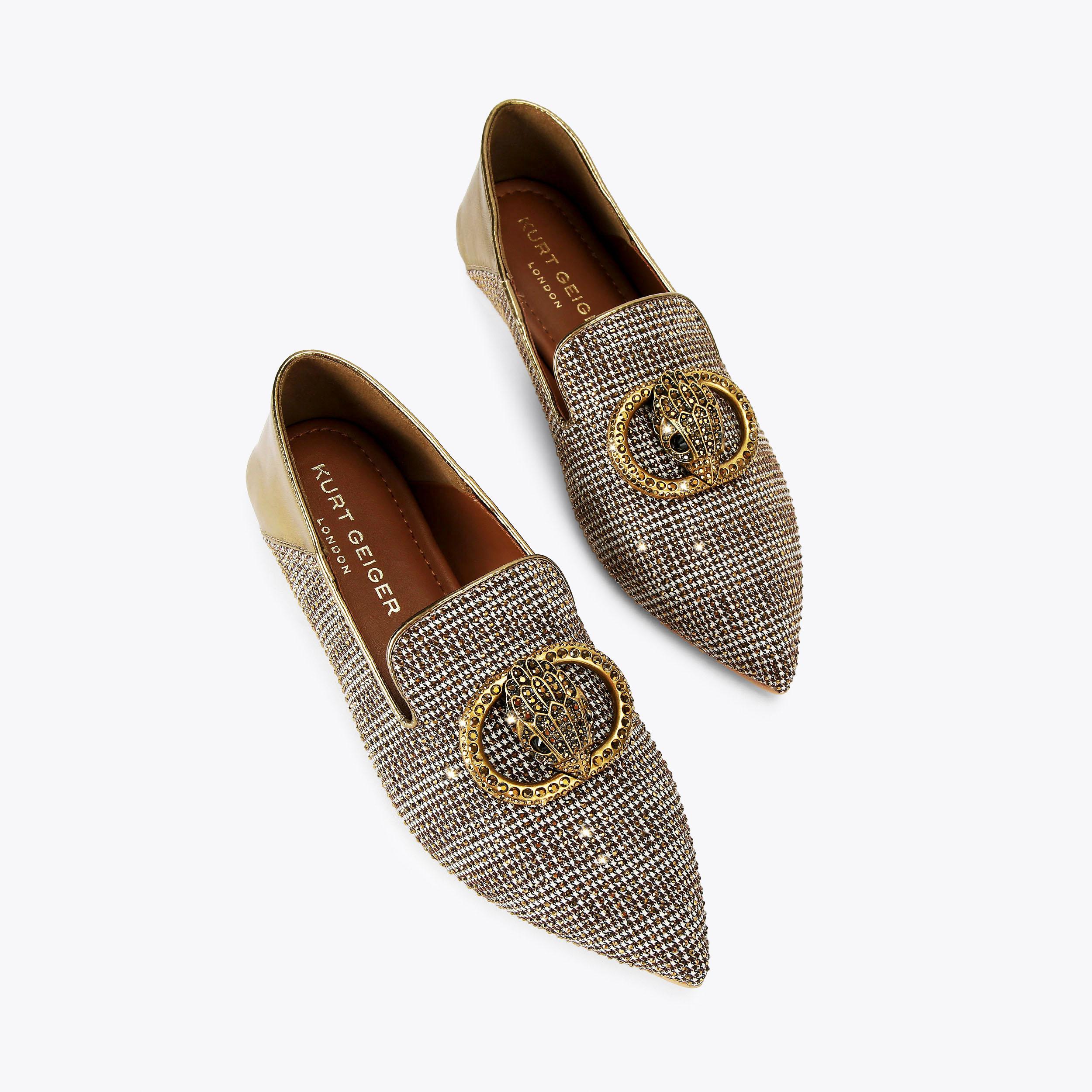 CHELSEA POINT SLIP ON Black Croc Slip On Loafer by KURT