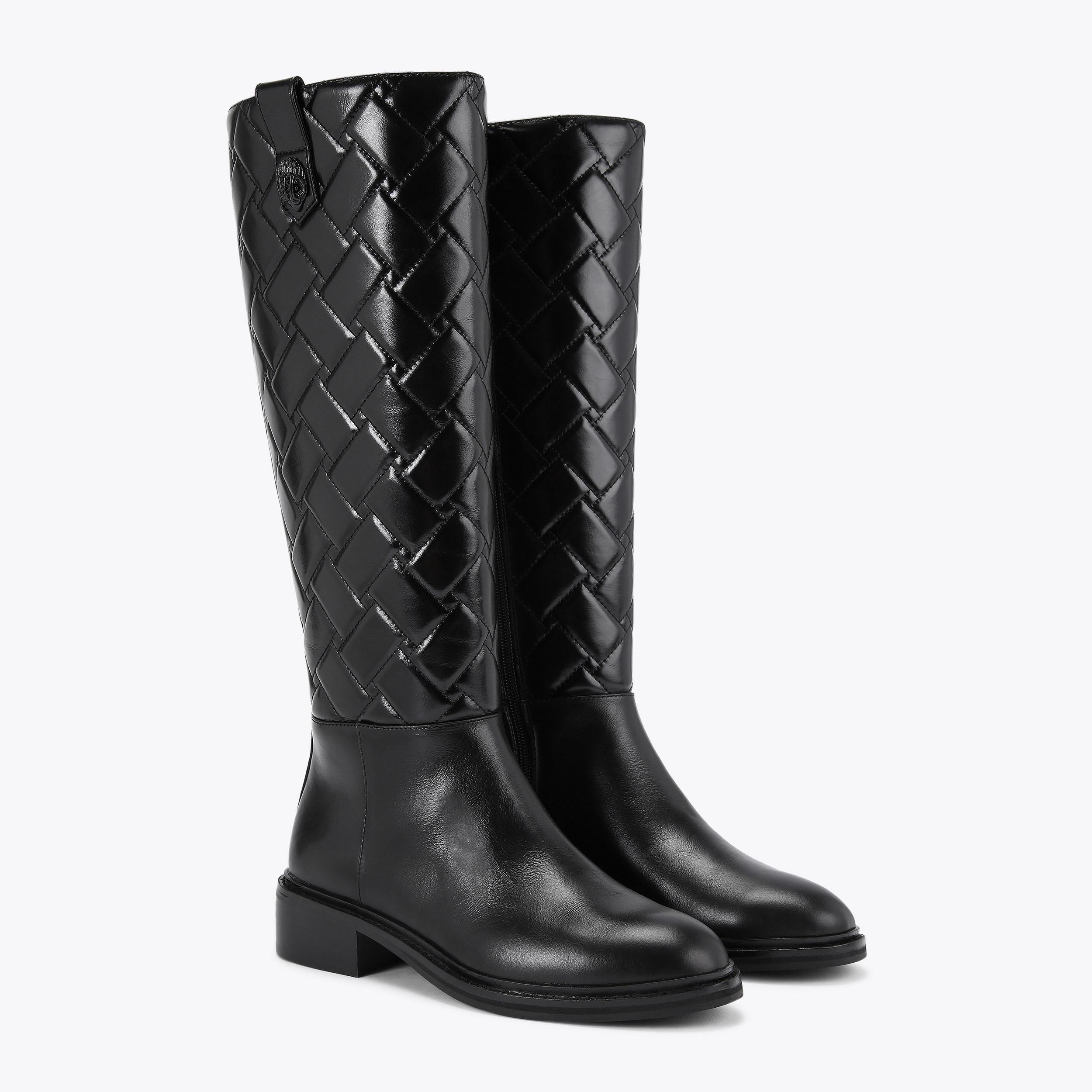 Quilted tall boots best sale