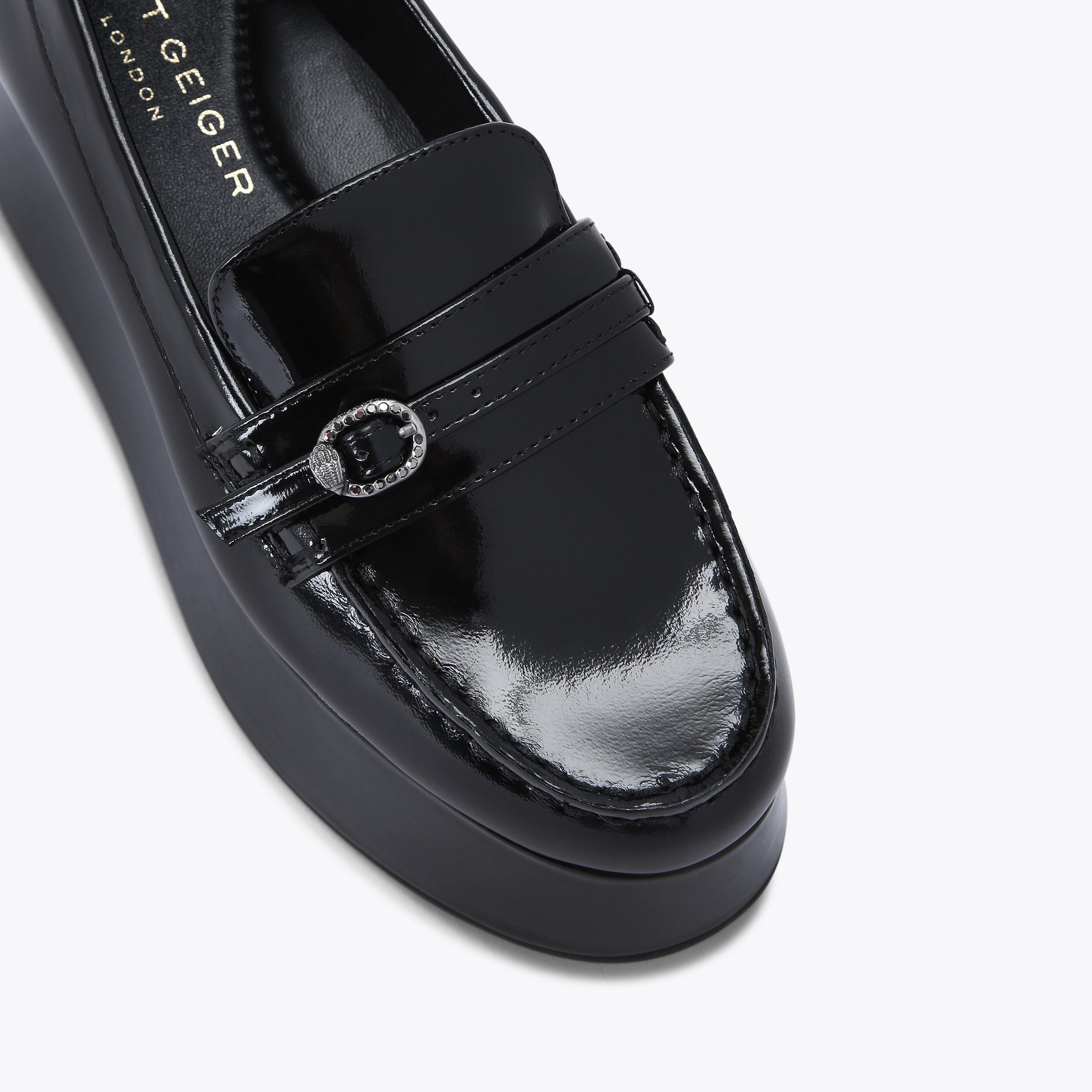 Kurt Geiger London Mayfair Chunky Loafers in black leather Size 7.5 Kurt Geiger London Mayfair Chunky Loafer | David Jones main image 3