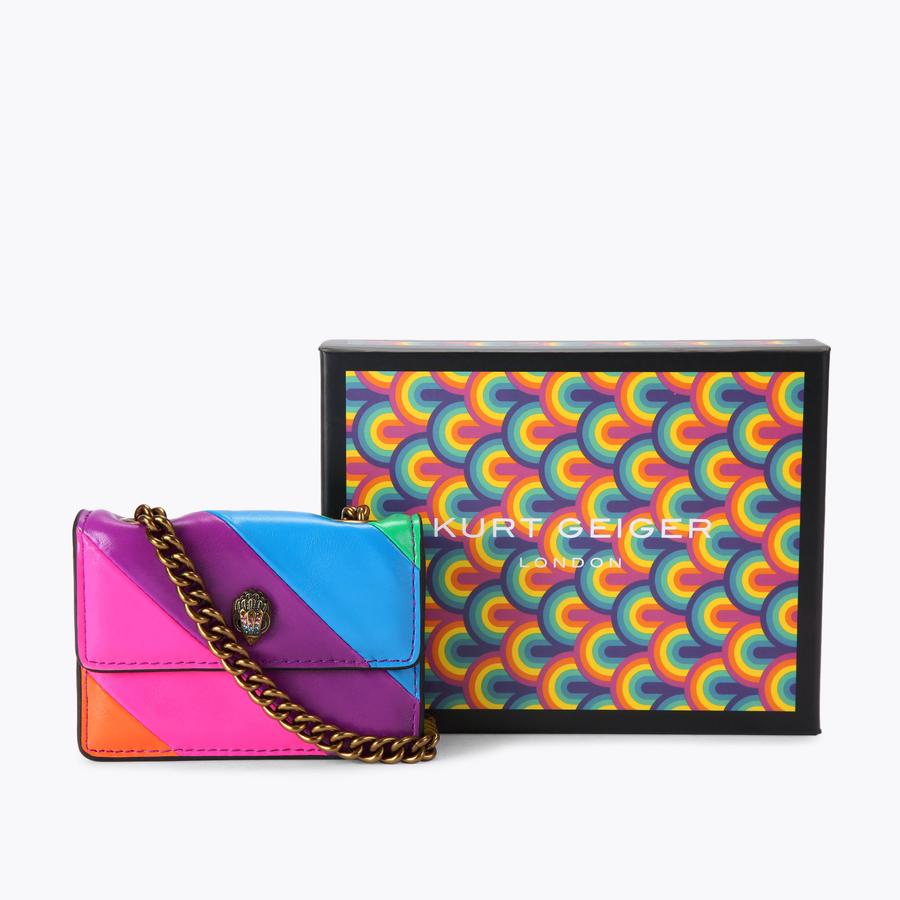 MICRO KENSINGTON L Neon Stripe Micro Bag by KURT GEIGER LONDON