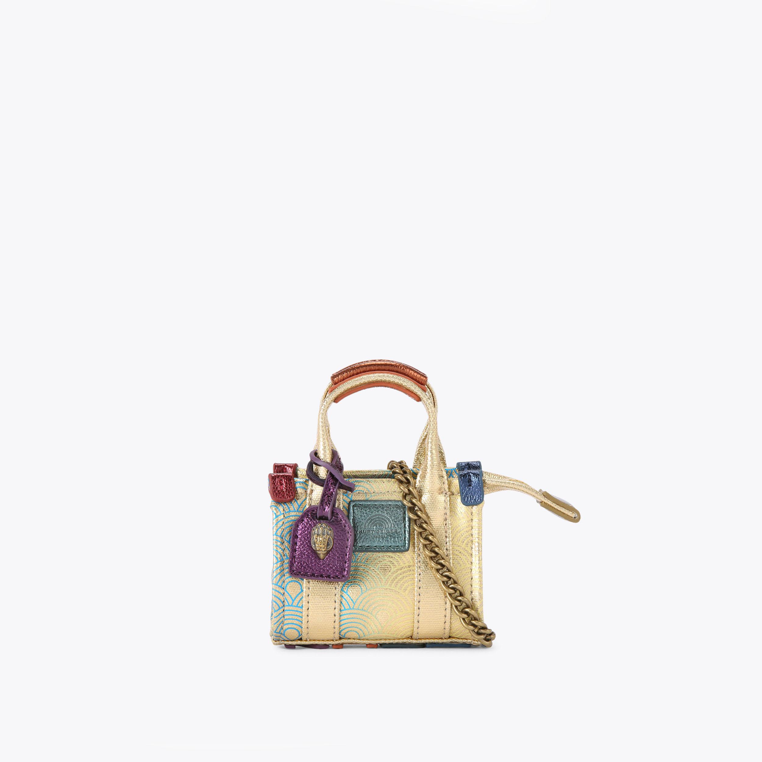 MICRO SOUTHBANK TOTE Gold Micro Tote Bag by KURT GEIGER LONDON