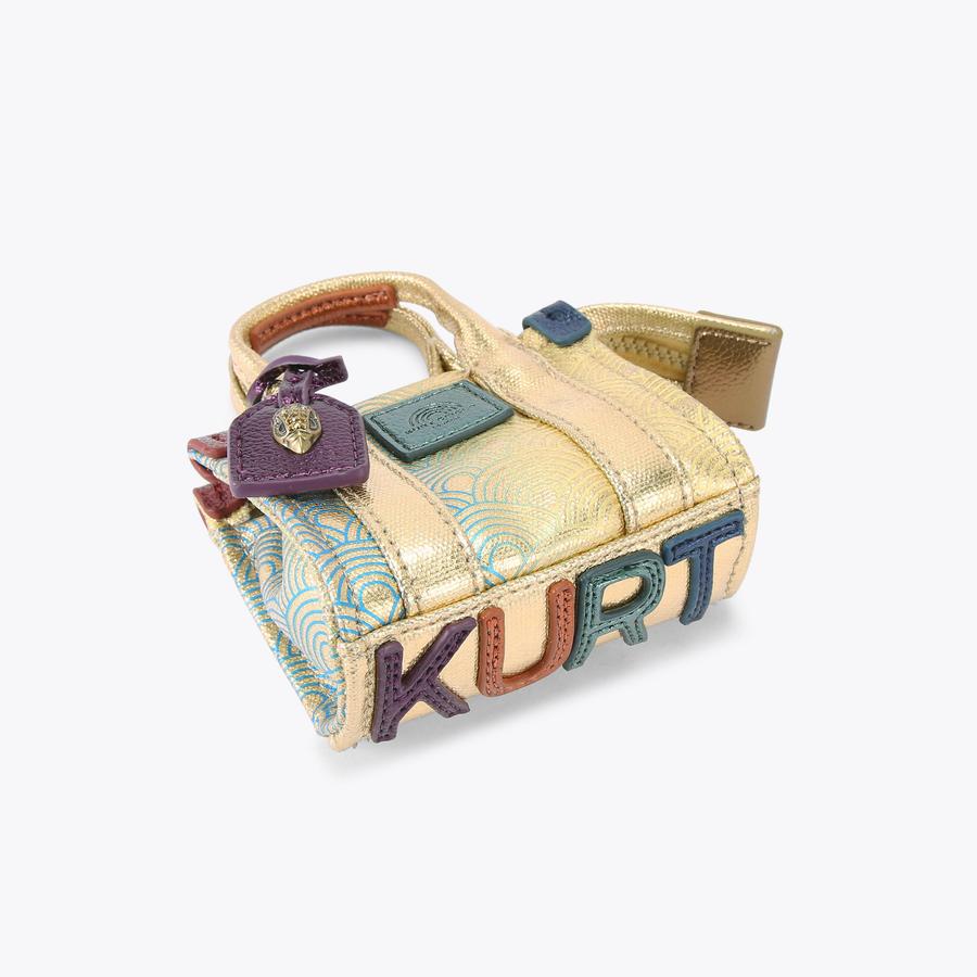 MICRO SOUTHBANK TOTE Gold Micro Tote Bag by KURT GEIGER LONDON