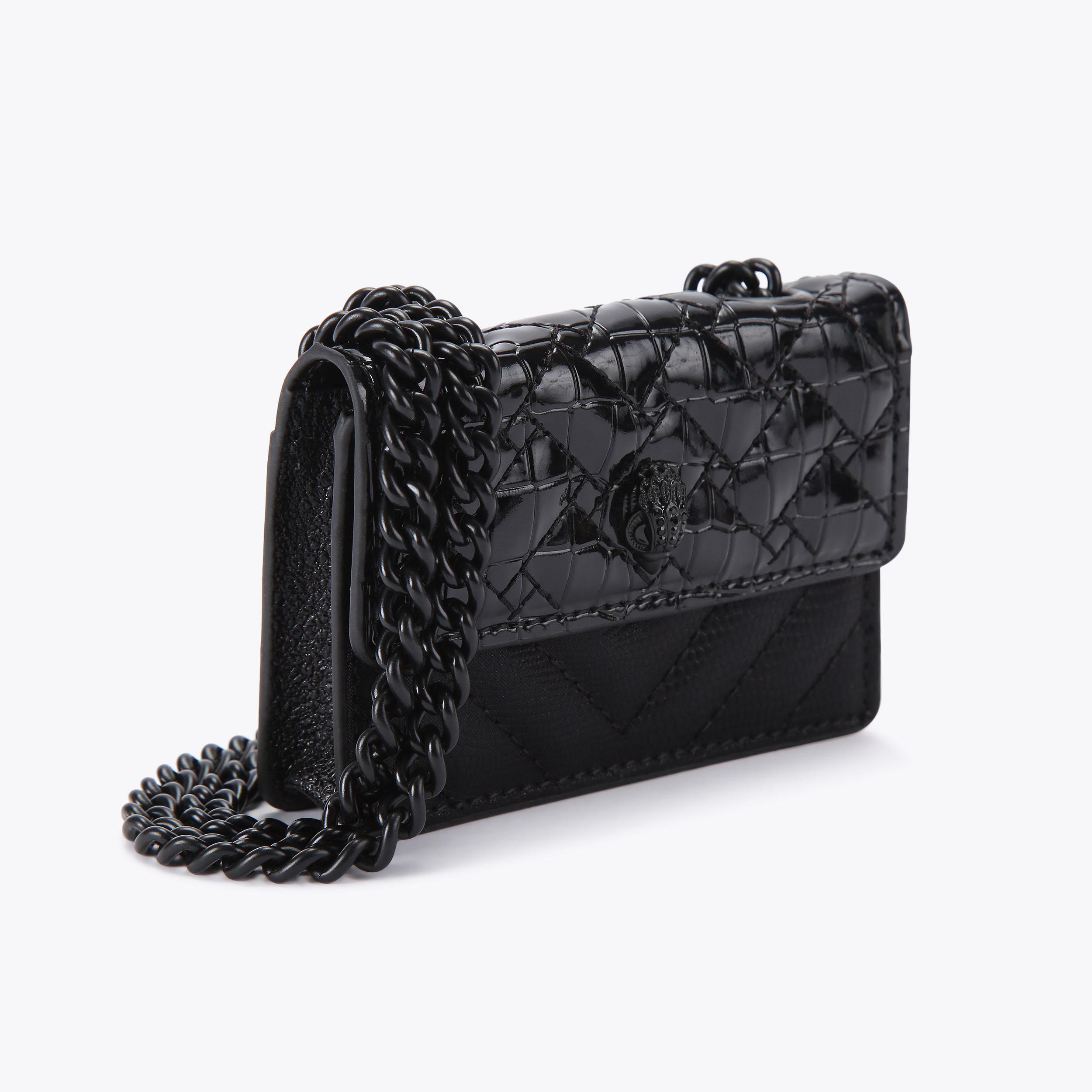 MICRO KENSINGTON L DR Black Micro Cross Body Bag by KURT GEIGER LONDON