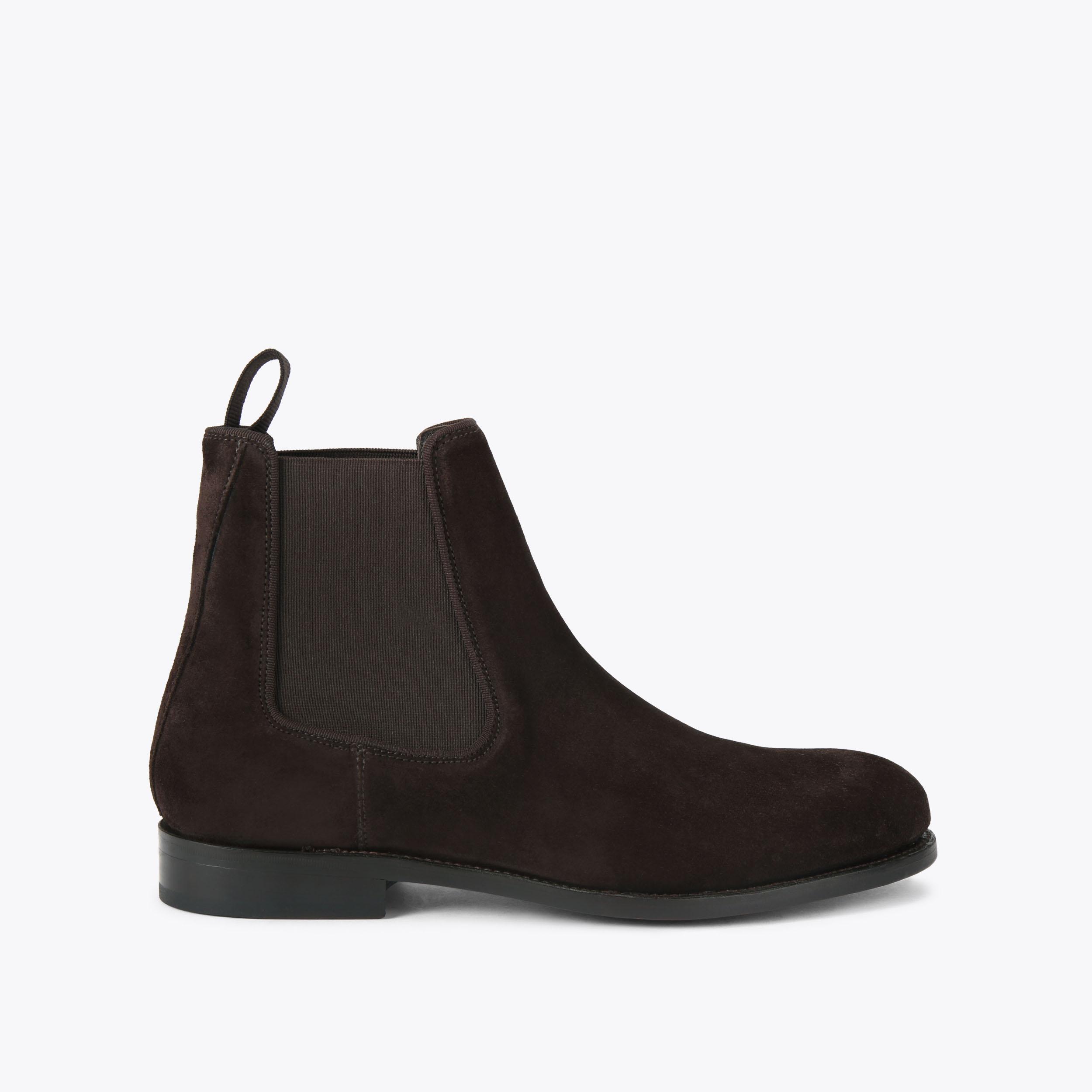 SLOANE CHELSEA BOOT GW Brown Suede Chelsea Boot by KURT GEIGER LONDON