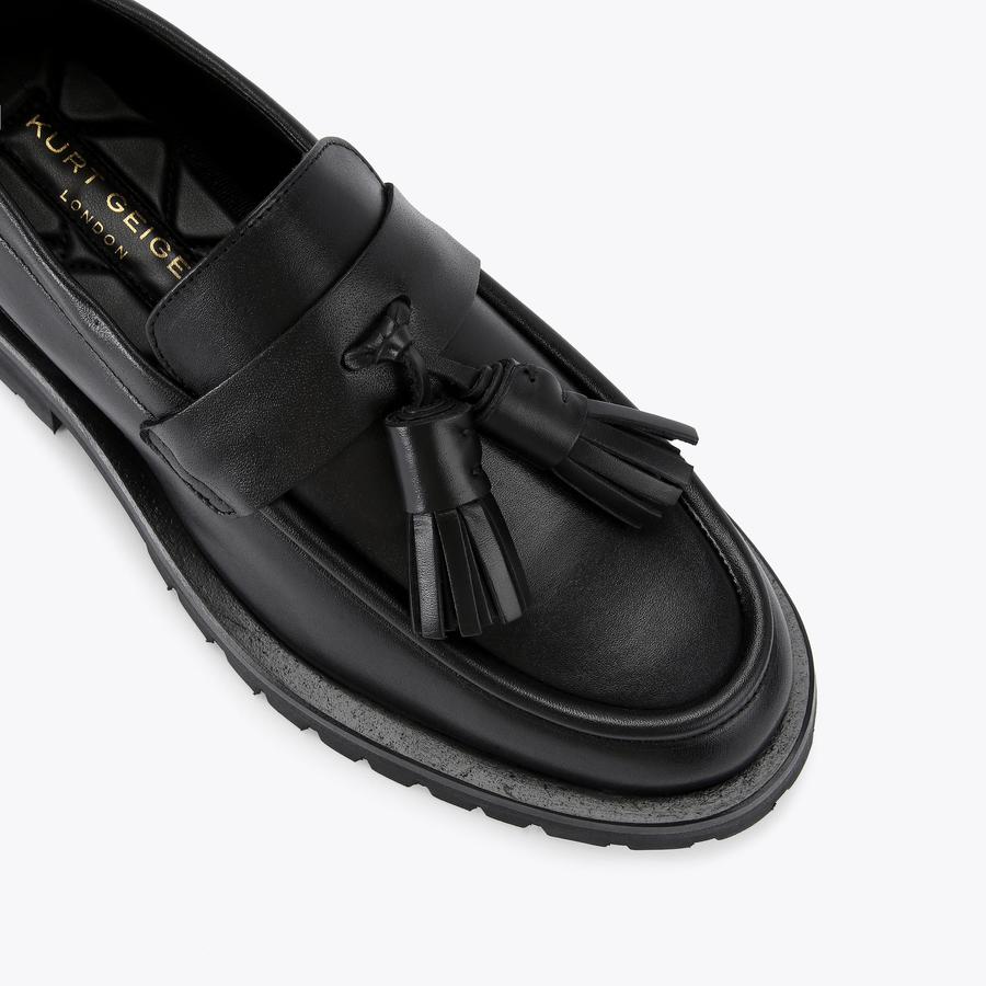 HAYES TASSEL LOAFER Black Tassel Loafer by KURT GEIGER LONDON
