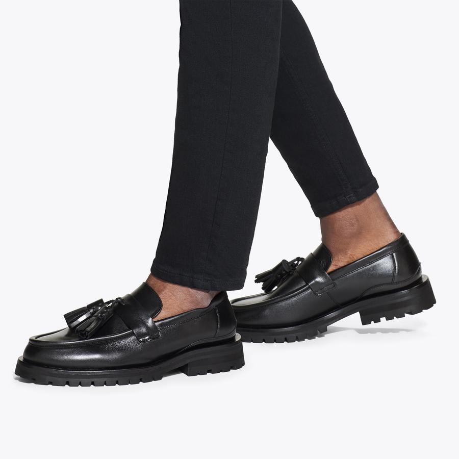 HAYES TASSEL LOAFER Black Tassel Loafer by KURT GEIGER LONDON