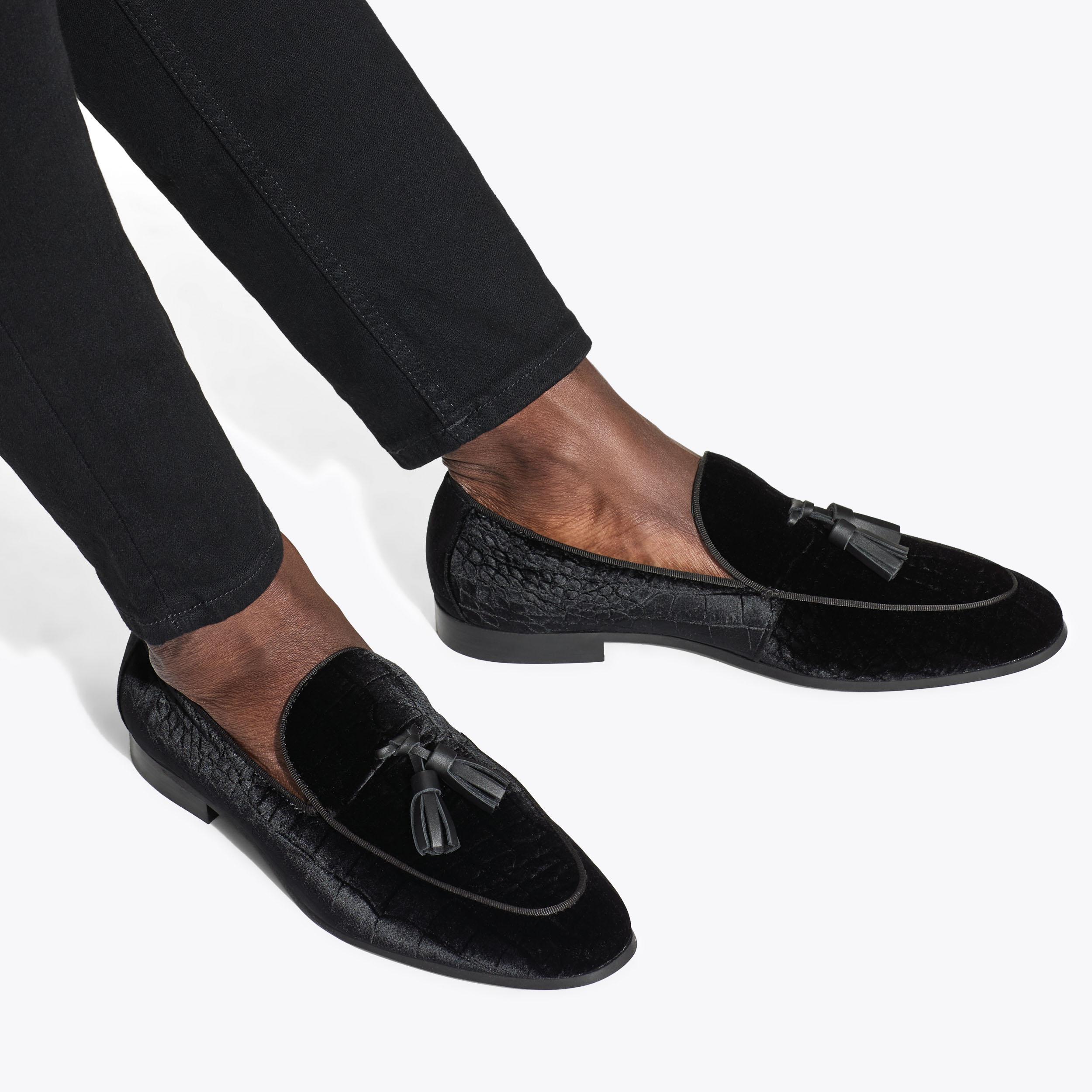 Geiger Mens Loafers Kurt Geiger Tassel Loafers HENRY LOAFER Black