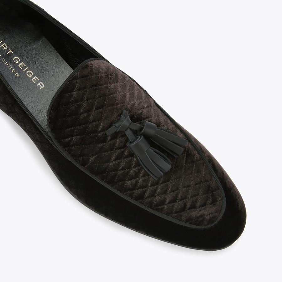 HENRY LOAFER Brown Velvet Loafer by KURT GEIGER LONDON display picture 1