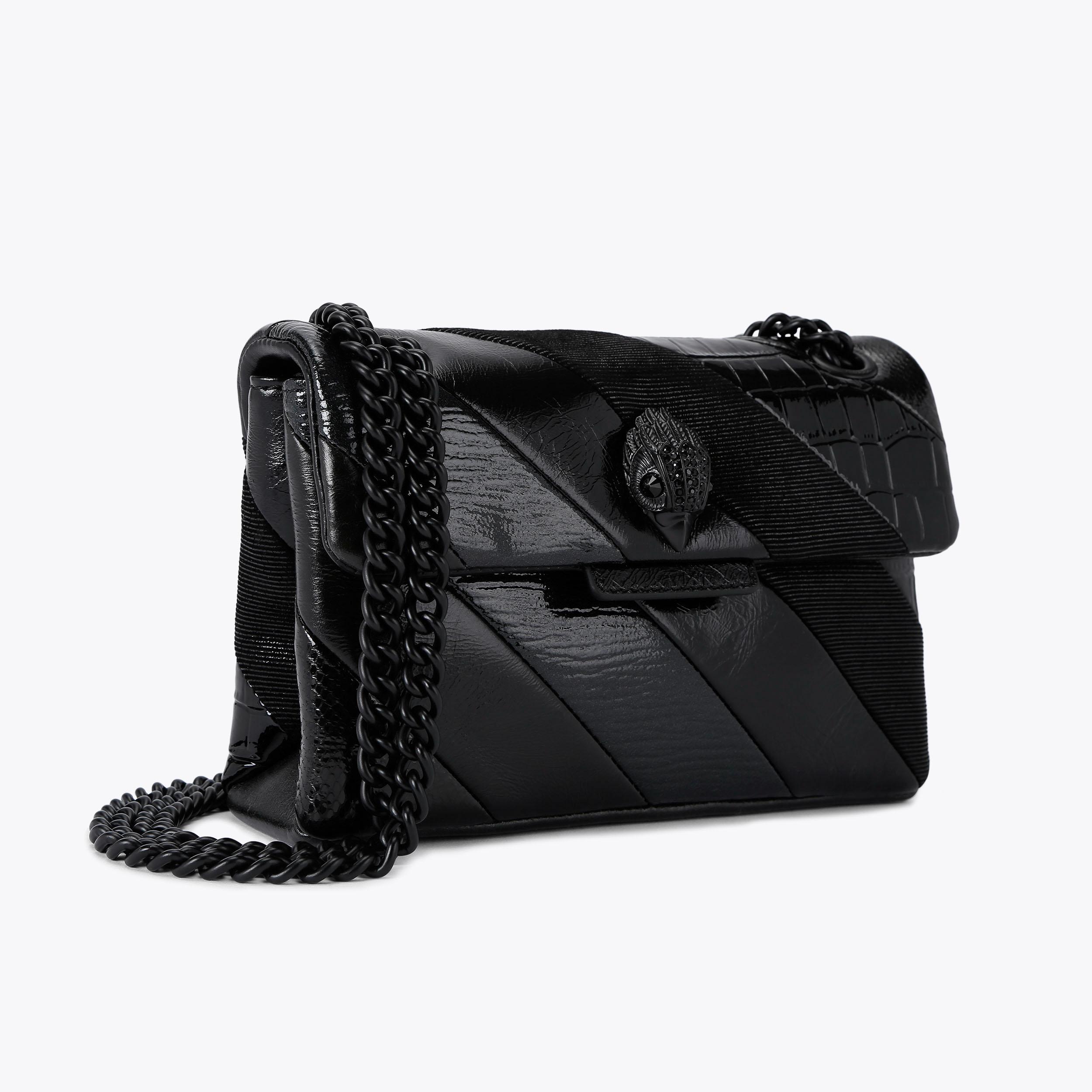 MINI KENSINGTON L DR Black Diagonal Cross Body Bag by KURT GEIGER LONDON