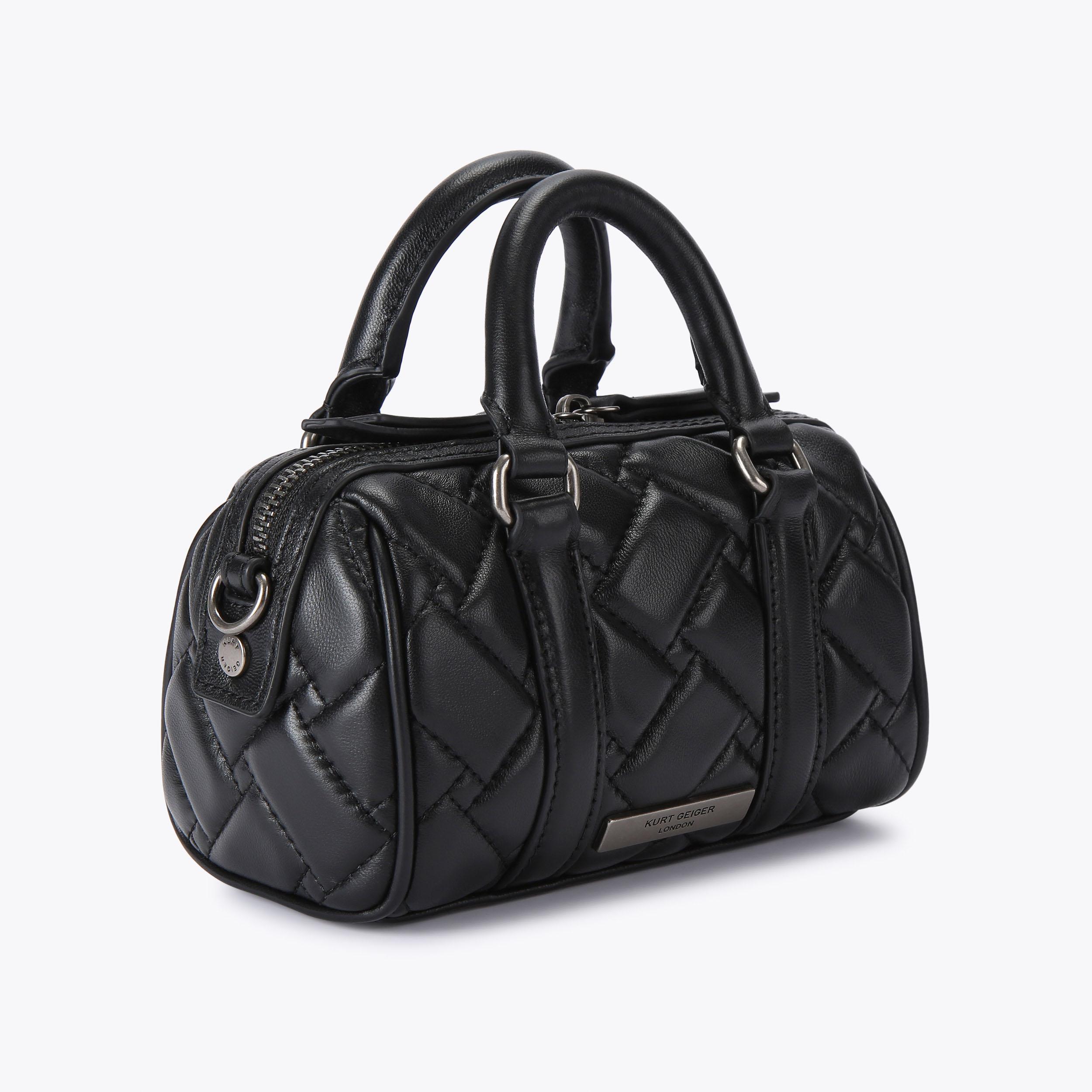 XS KENSINGTON BOSTON Black Boston Bowling Bag by KURT GEIGER LONDON