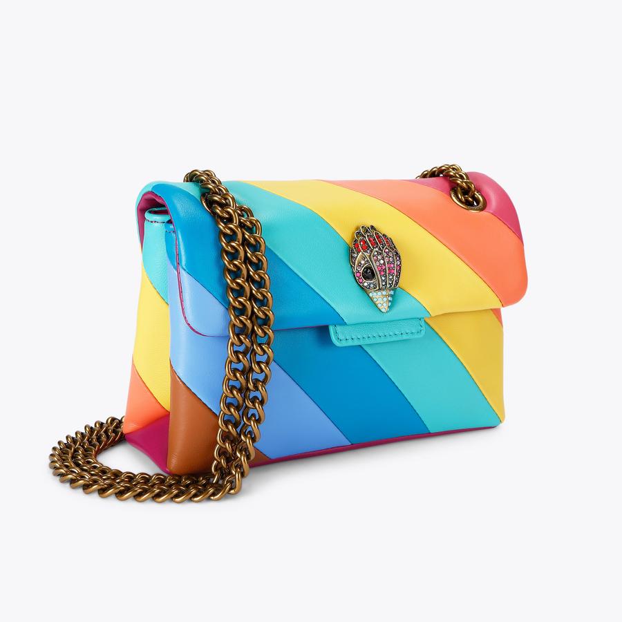 LEATHER MINI KENSINGTON L Leather Stripe Bag by KURT GEIGER