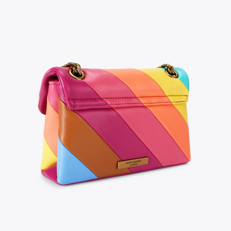 LEATHER MINI KENSINGTON L Leather Stripe Bag by KURT GEIGER