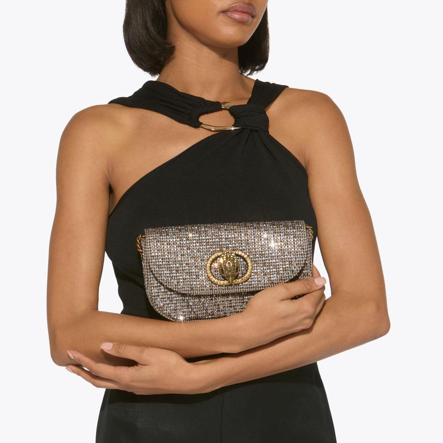 Kerry.G PSA9 63枚 MICRO HEART CROSS BODY Silver Heart Cross Body Bag by KURT GEIGER