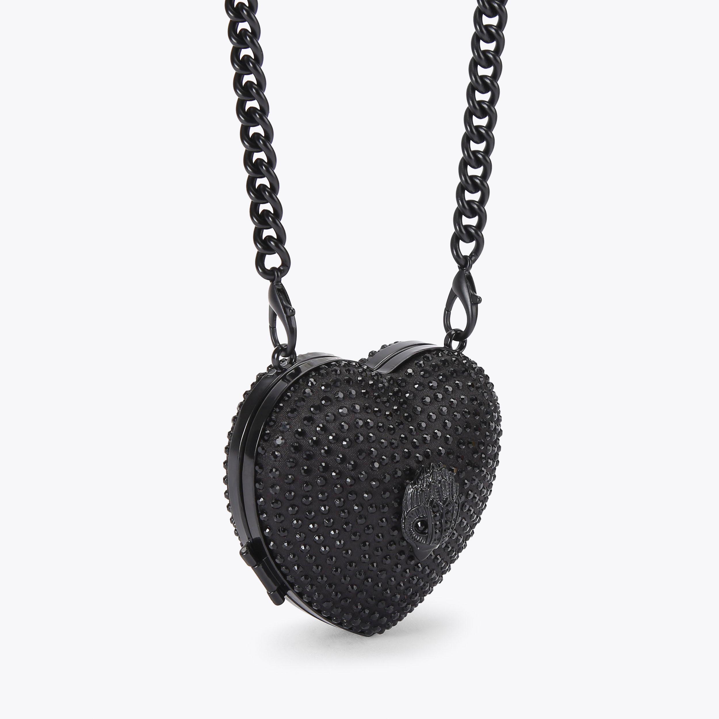 ✨極美品✨ crystal heart clutch パーティーバッグ Multi Crystal Heart Clutch Bag – self-portrait