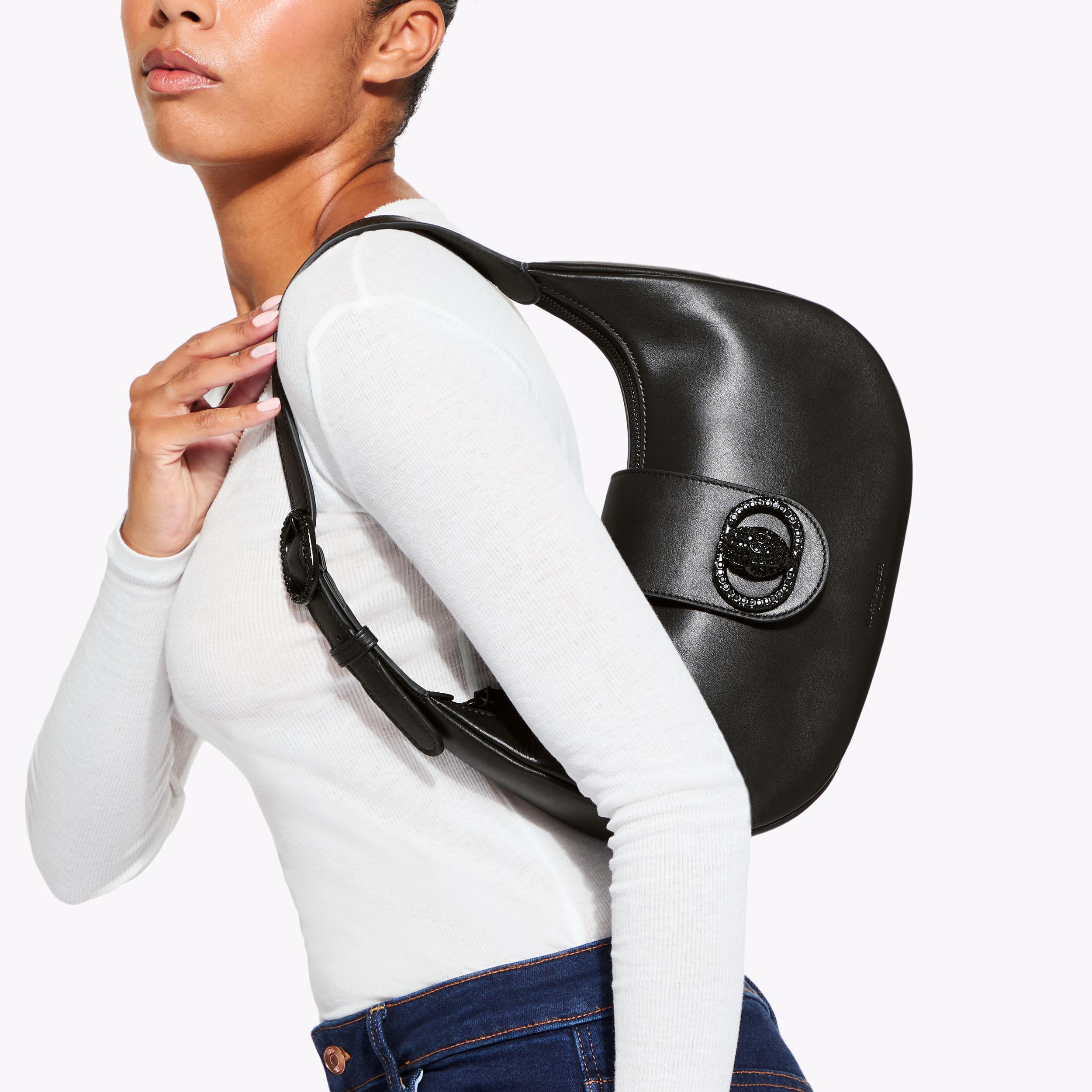CHELSEA HOBO DR Black Drench Shoulder Bag by KURT GEIGER LONDON